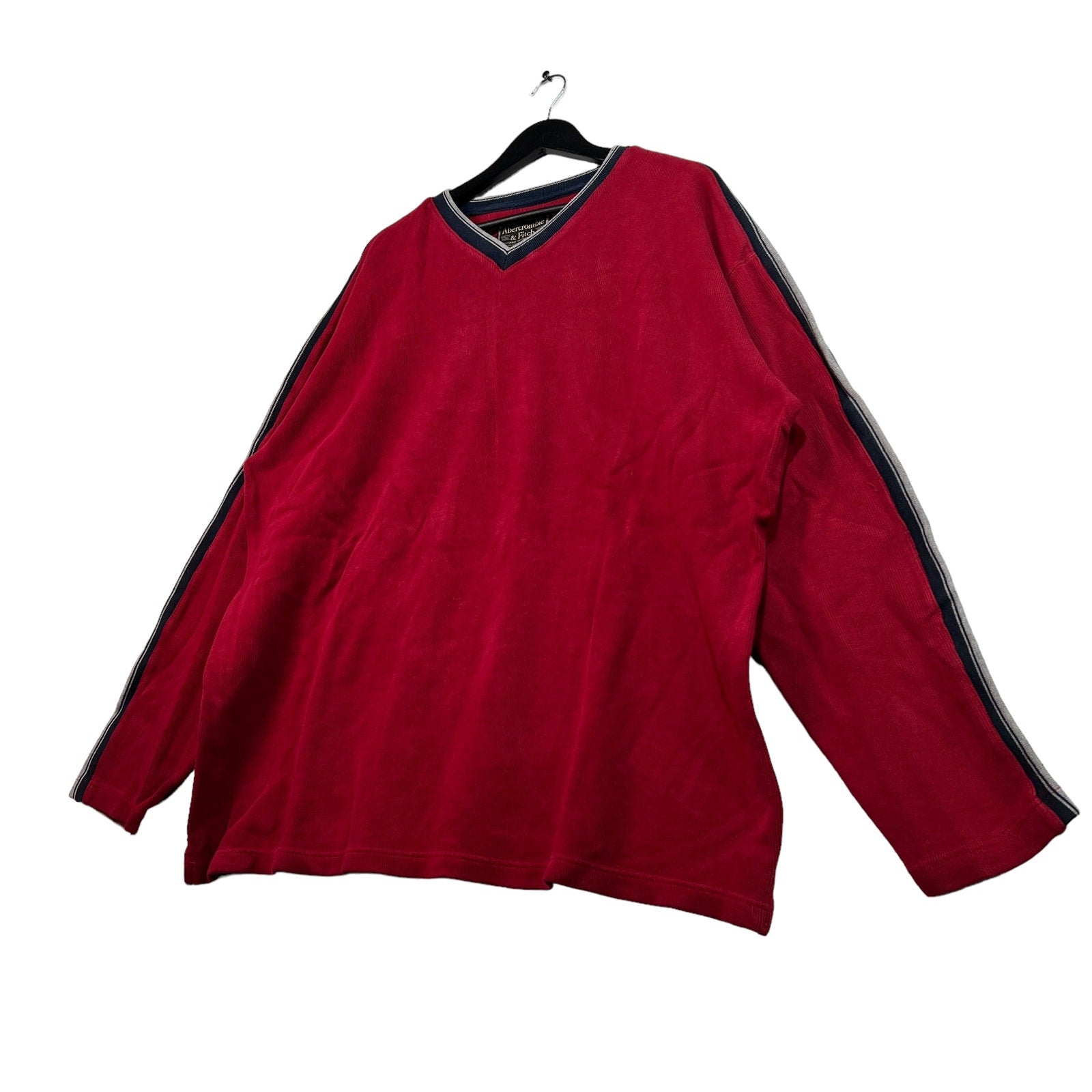 Collection of Abercrombie & Fitch V-Neck Sweater in a gallery layout