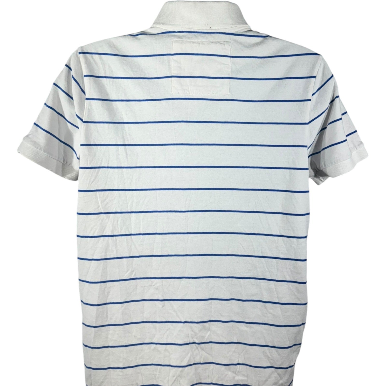 Collection of Abercrombie & Fitch Short Sleeve Striped Polo in a gallery layout