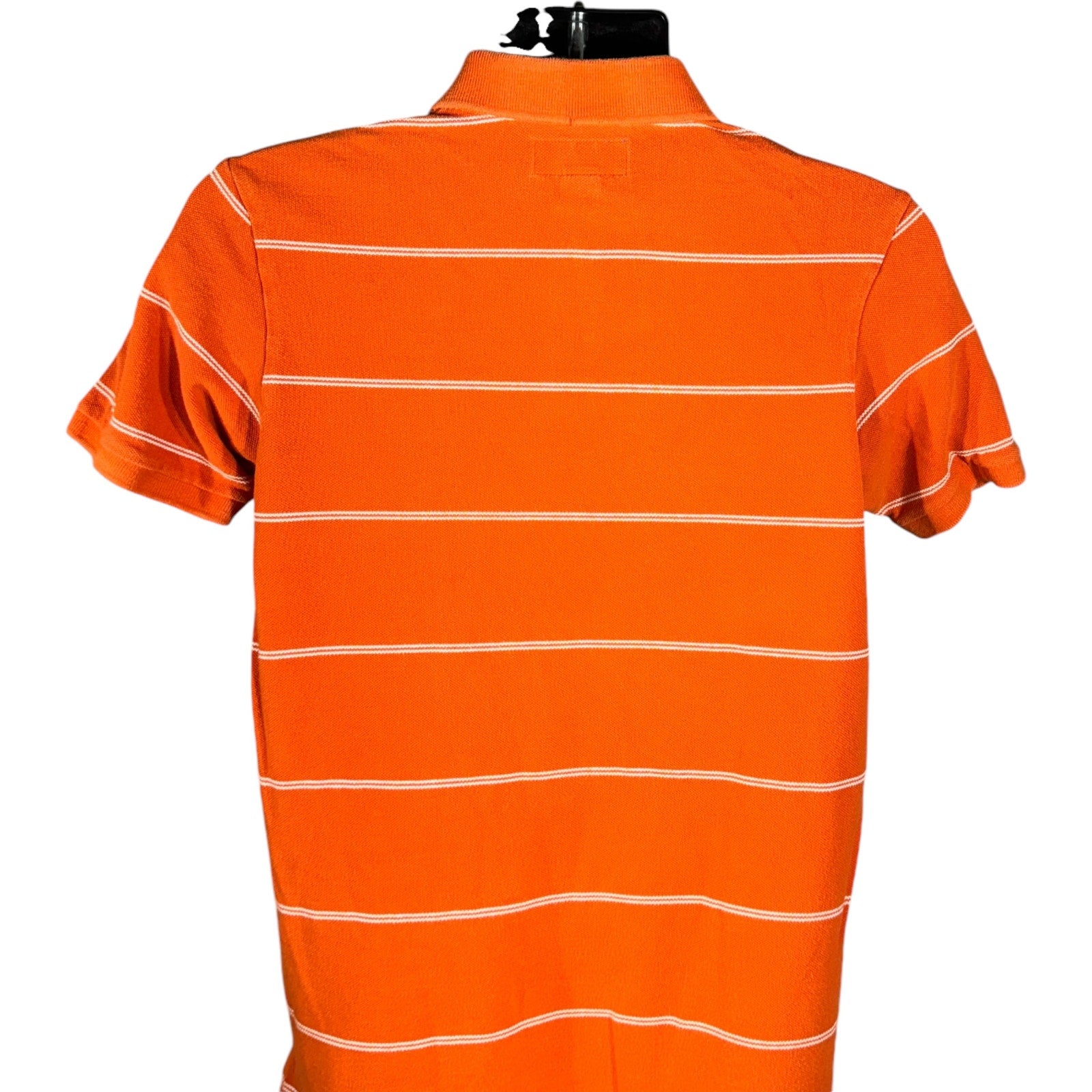 Collection of Abercrombie & Fitch Striped Short Sleeve Polo in a gallery layout