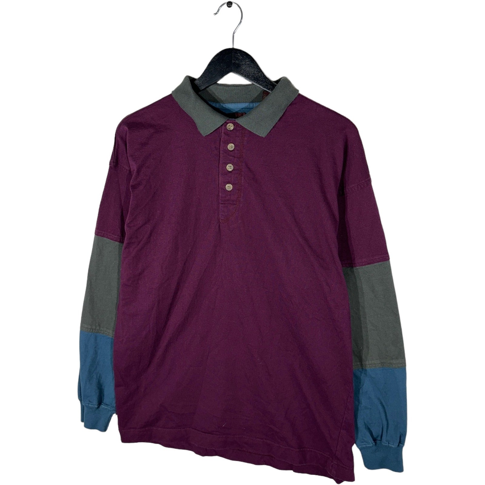 Collection of Multicolored Long Sleeve Polo in a gallery layout