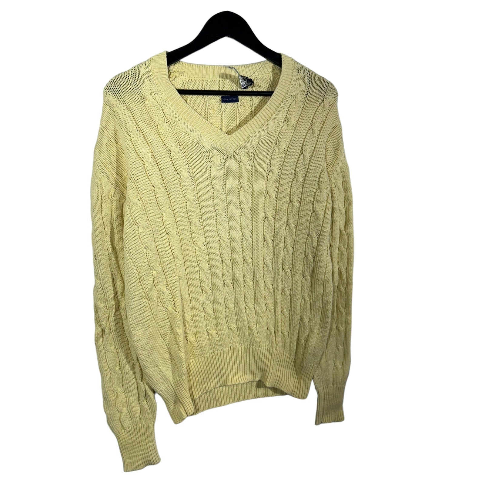 Collection of Vintage Polo Ralph Lauren Cable Knit V-Neck Sweater in a gallery layout