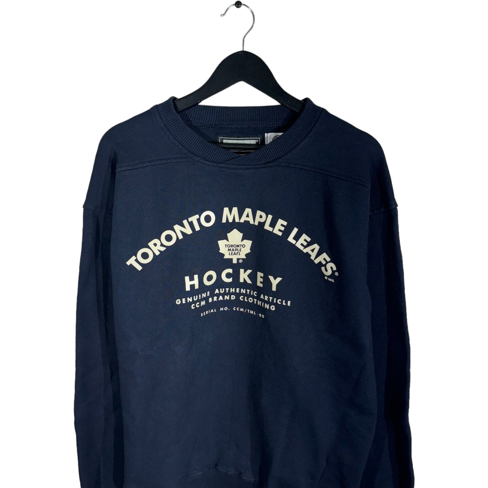 Collection of CCM NHL Toronto Maple Leafs Crewneck in a gallery layout