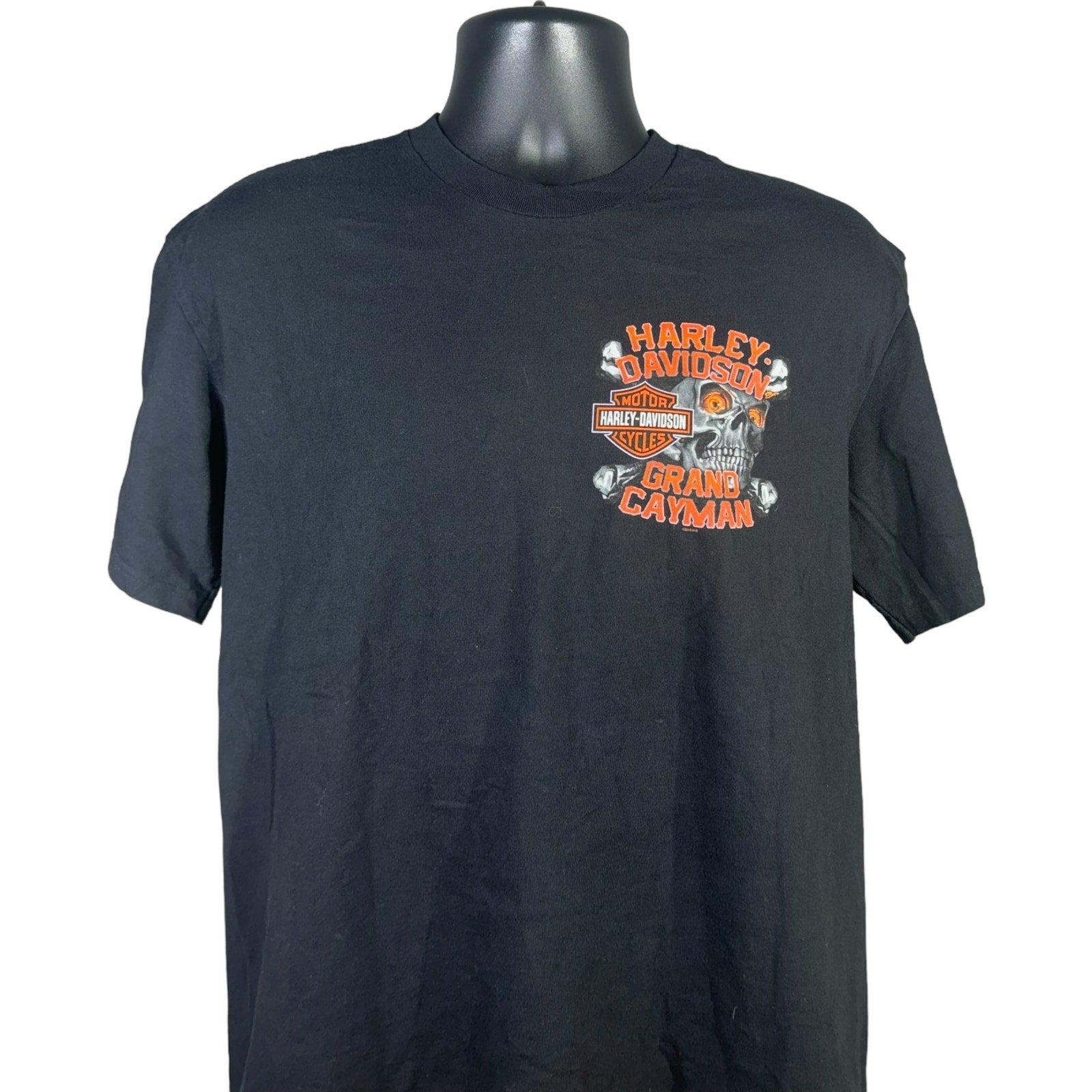 Collection of Harley Davidson Grand Cayman Skull & Crossbones Tee in a gallery layout