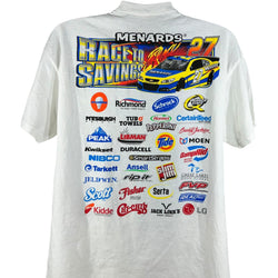 Collection of Race To Savings Paul Menards 27 Nascar Tee in a gallery layout