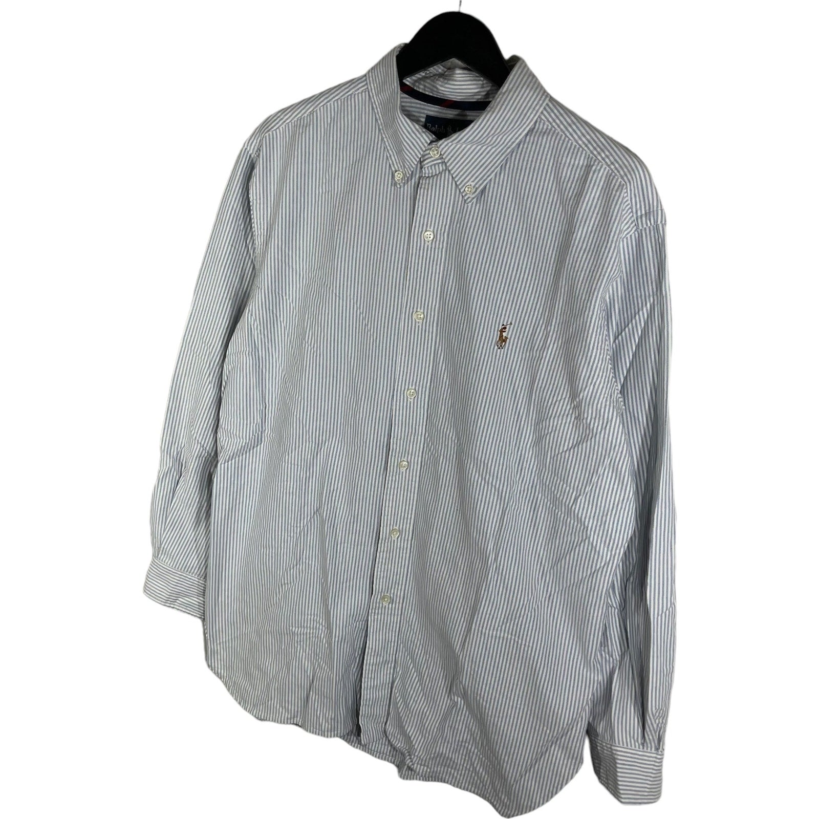 Collection of Ralph Lauren Classic Fit Striped Long Sleeve Button Down in a gallery layout