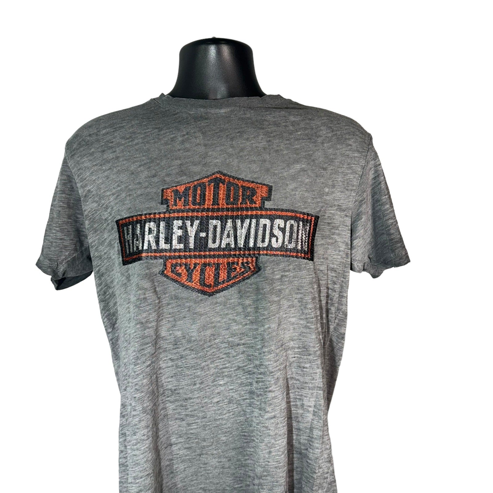 Collection of Harley Davidson Embroidered Logo Tee in a gallery layout