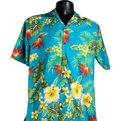 Collection of Floral Hawaiian Short Sleeve Button Up in a gallery layout