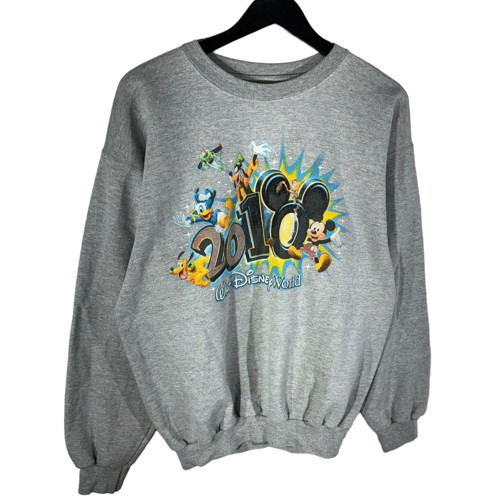 Collection of Walt Disney World 2010 Mickey Mouse Pullover Sweatshirt in a gallery layout