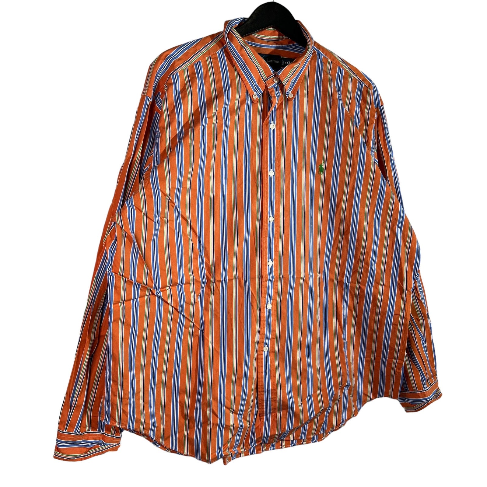 Collection of Ralph Lauren Classic fit Stripe Long Sleeve Button Down in a gallery layout