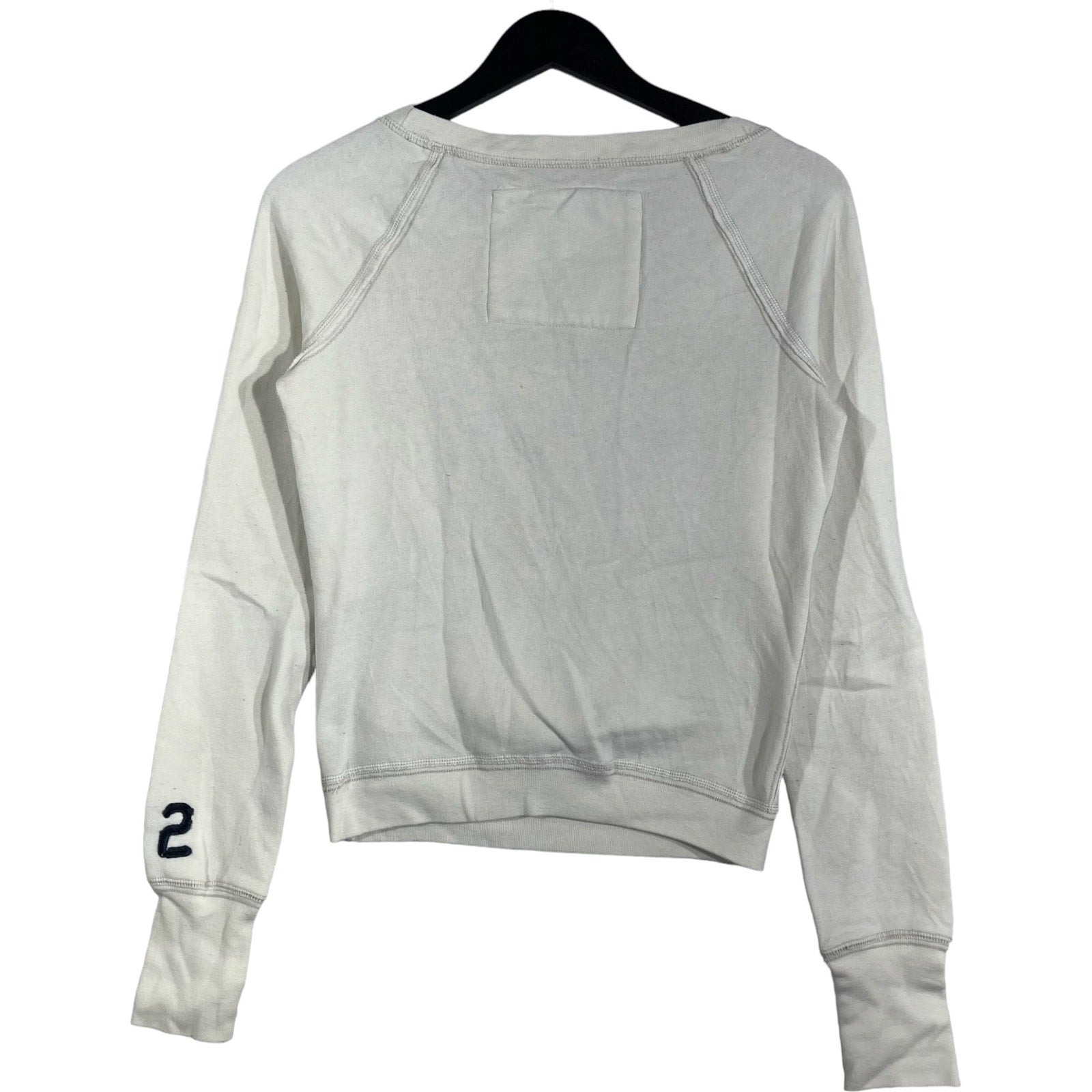 Collection of Women's Abercrombie & Fitch Spellout Crewneck in a gallery layout