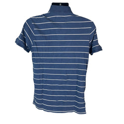 Collection of Abercrombie & Fitch Striped Muscle Fit Polo in a gallery layout