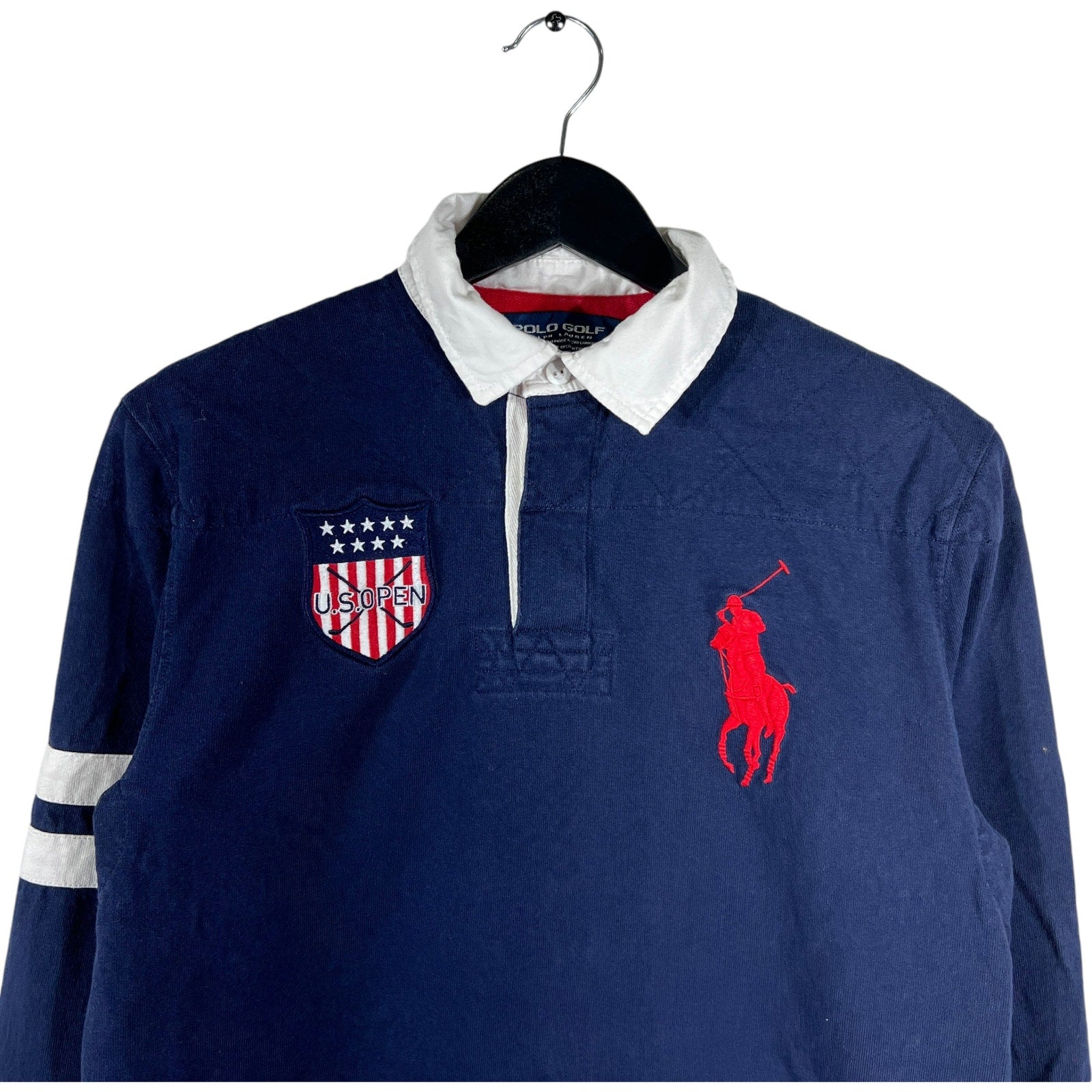 Collection of Polo Golf U.S. Open Big Pony Long Sleeve Polo in a gallery layout