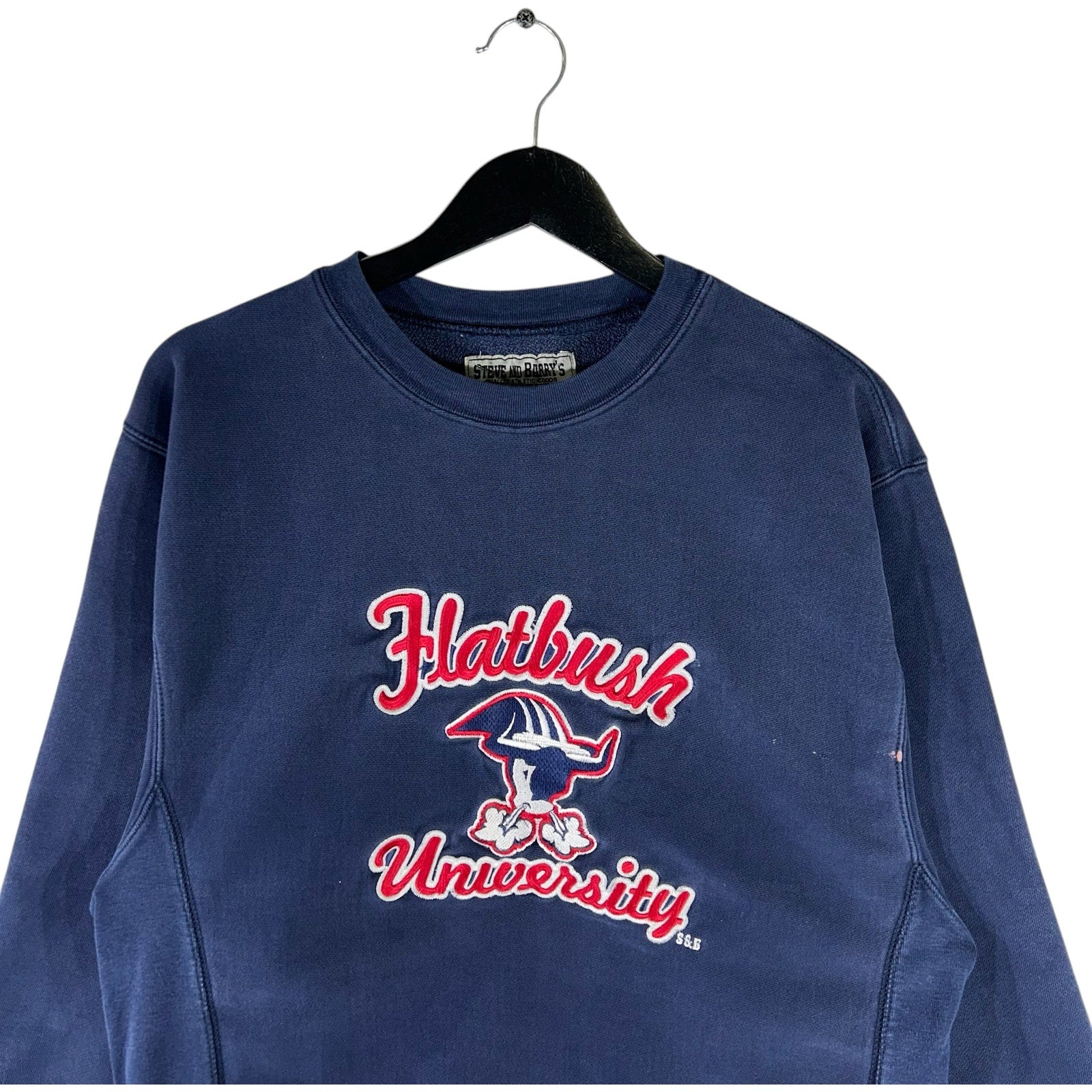 Collection of Flatbush University Embroidered Reverse Weave Crewneck in a gallery layout