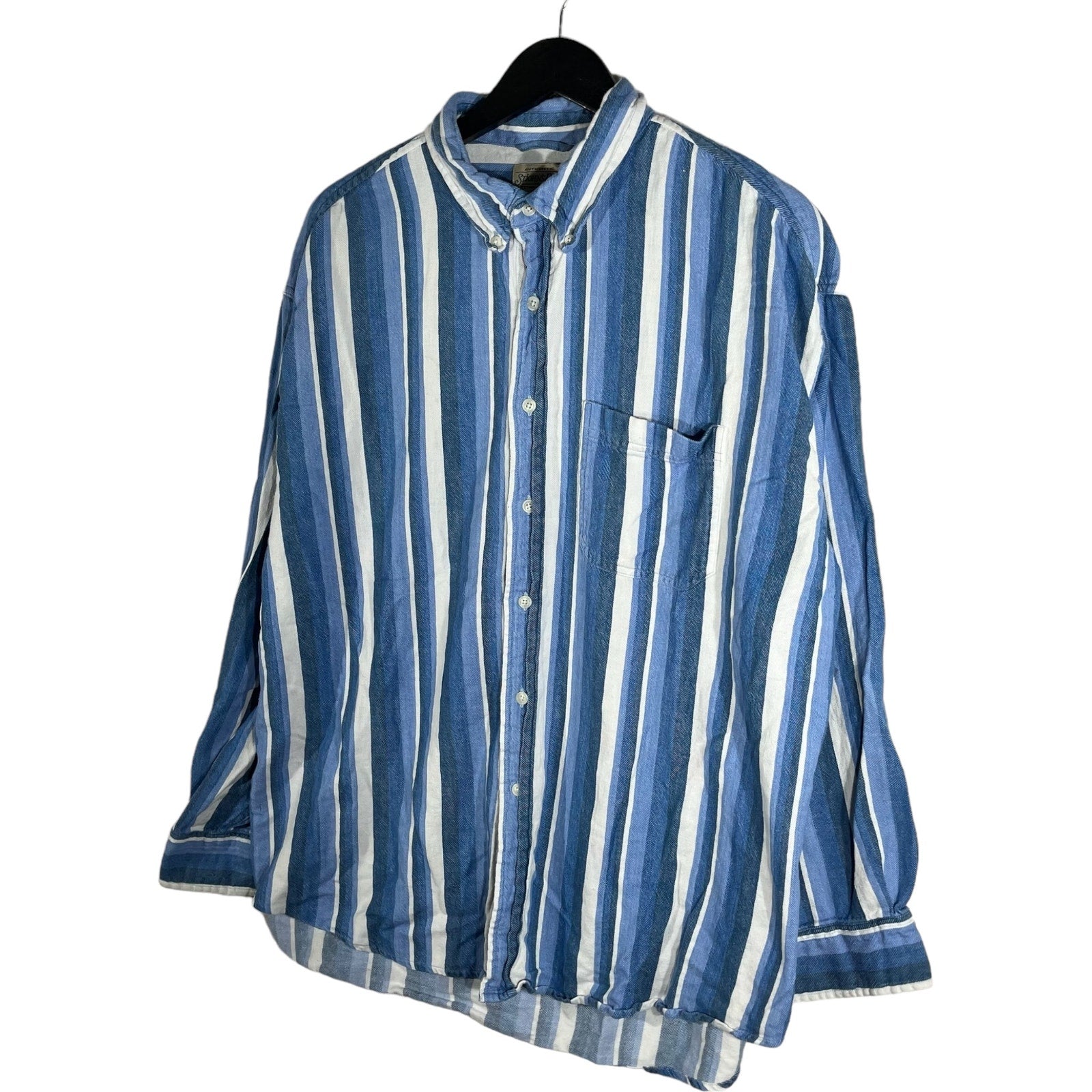 Collection of St. Johns Bay Striped Long Sleeve Button Down in a gallery layout