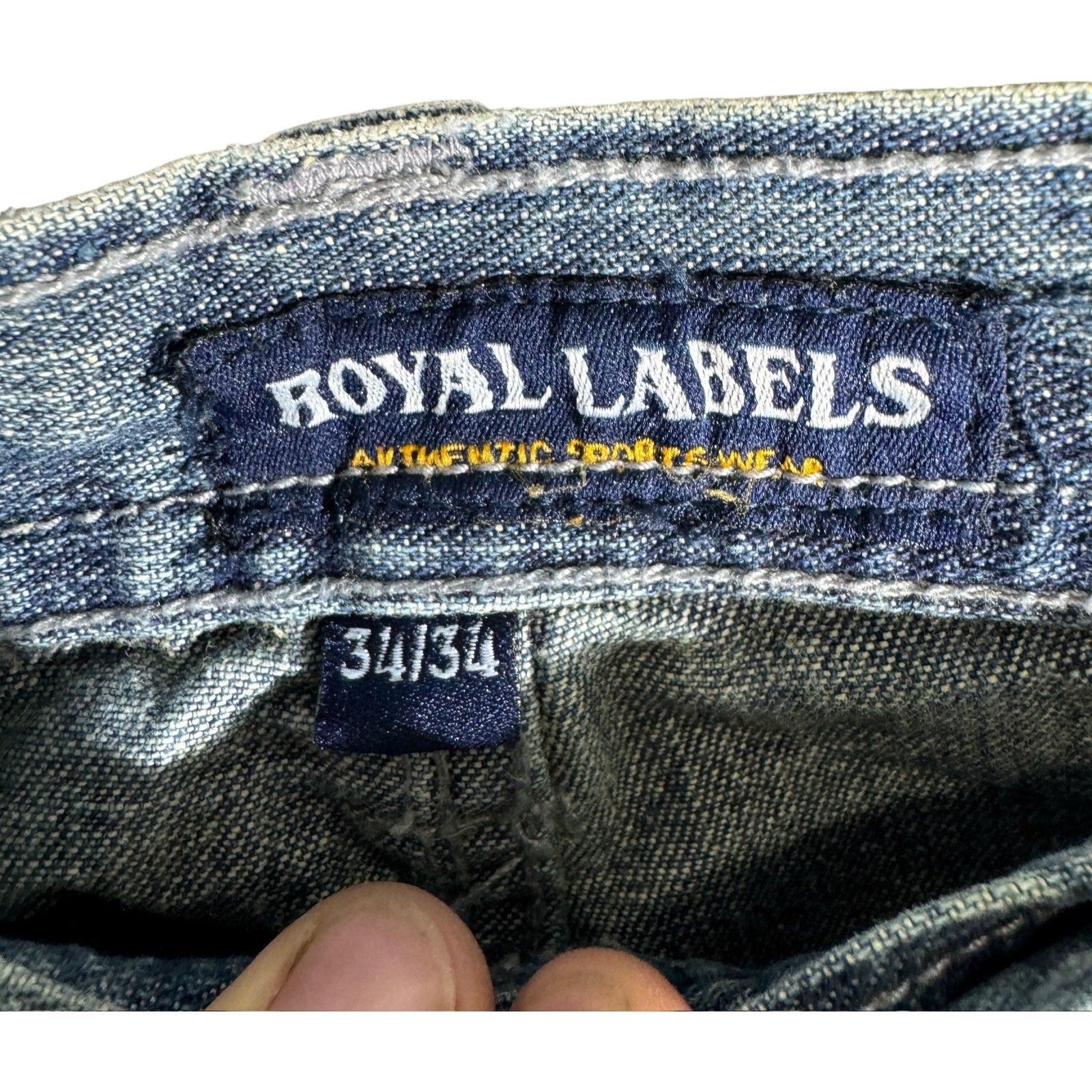 Collection of Royal Labels Denim Wide Leg Jeans in a gallery layout