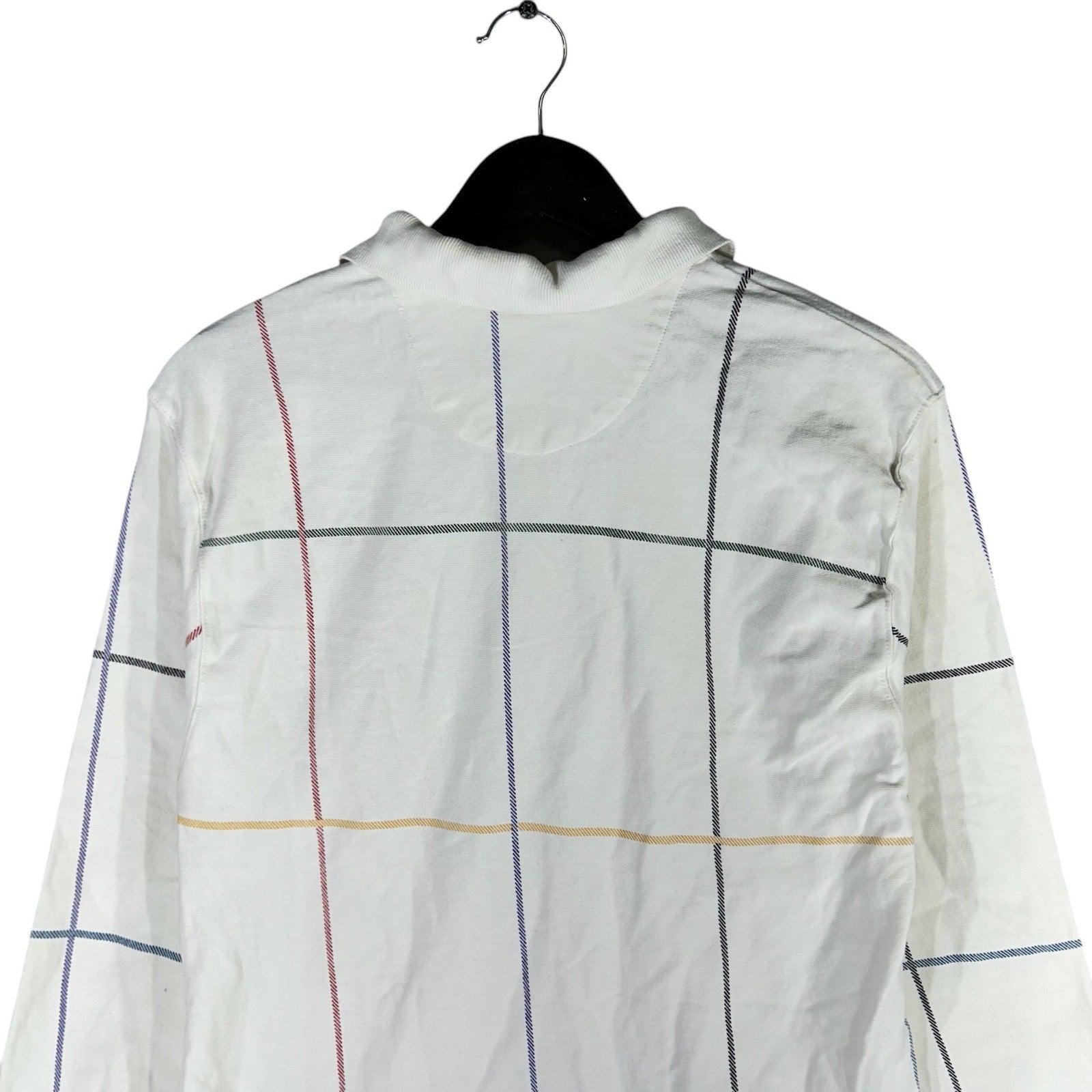 Collection of Chaps Ralph Lauren Checkered Long Sleeve Rugby Polo in a gallery layout