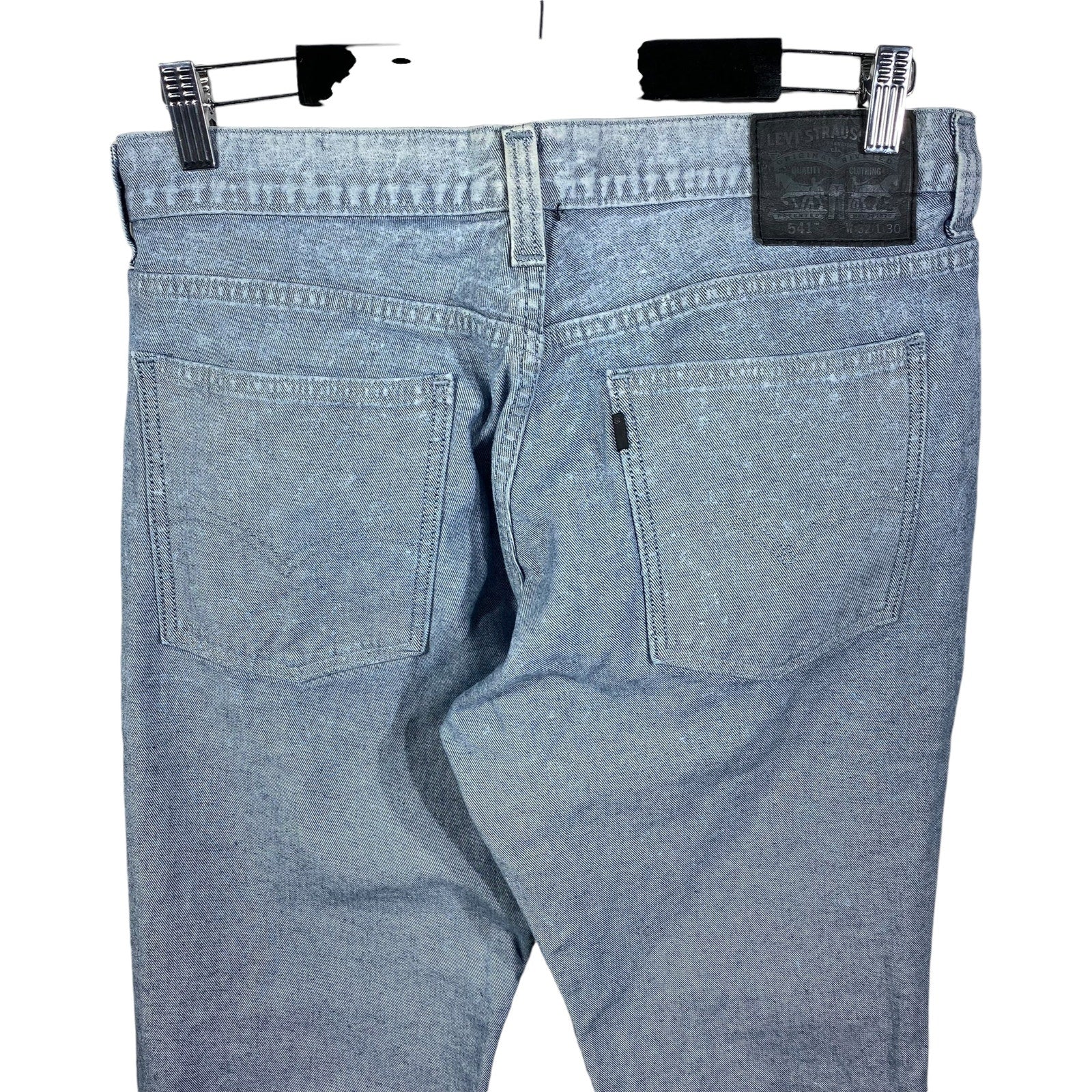 Collection of Levi's 541 Athletic Fit Straight Leg Denim Jeans 32 x 30 in a gallery layout