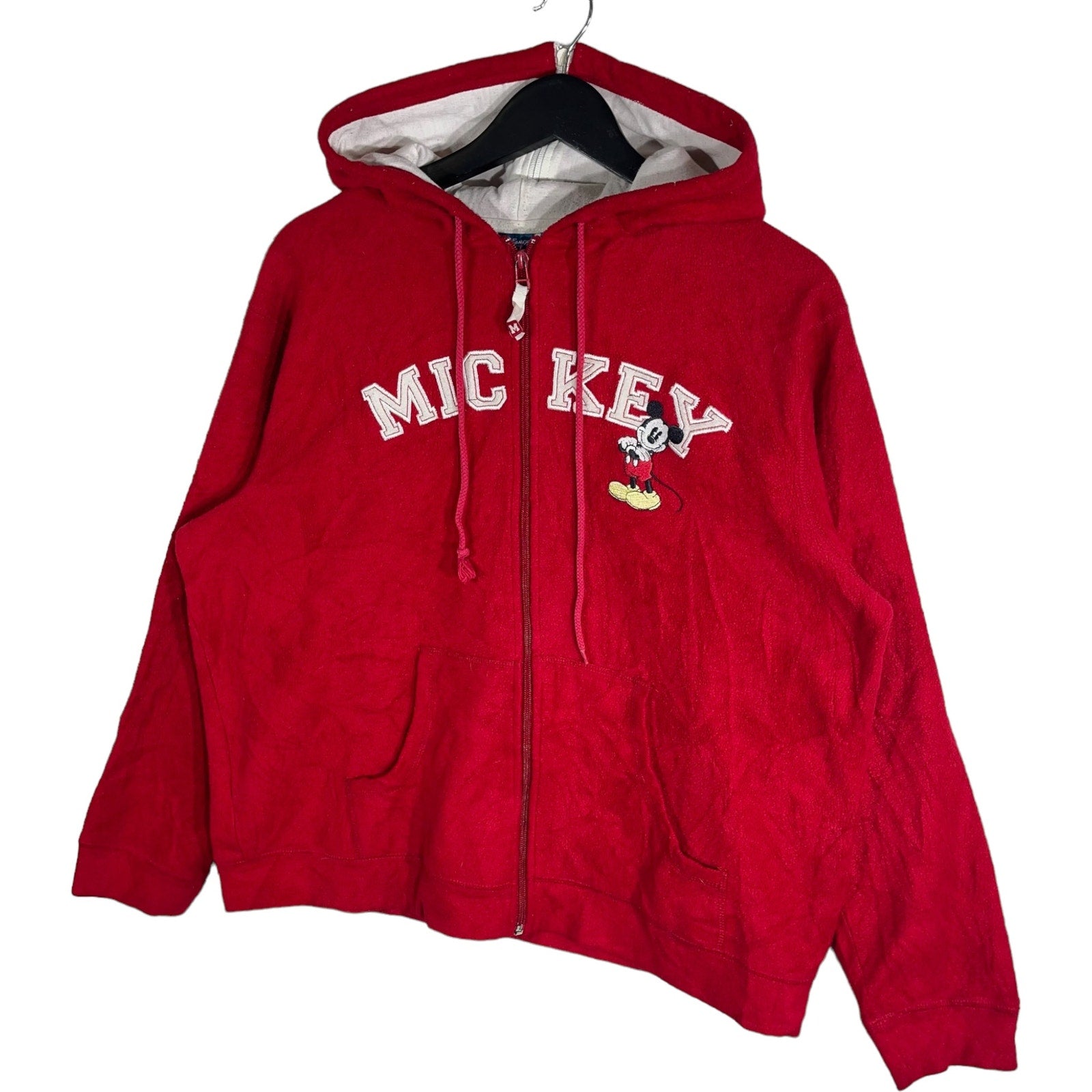Collection of Disney Mickey Mouse Embroidered Full Zip Hoodie in a gallery layout