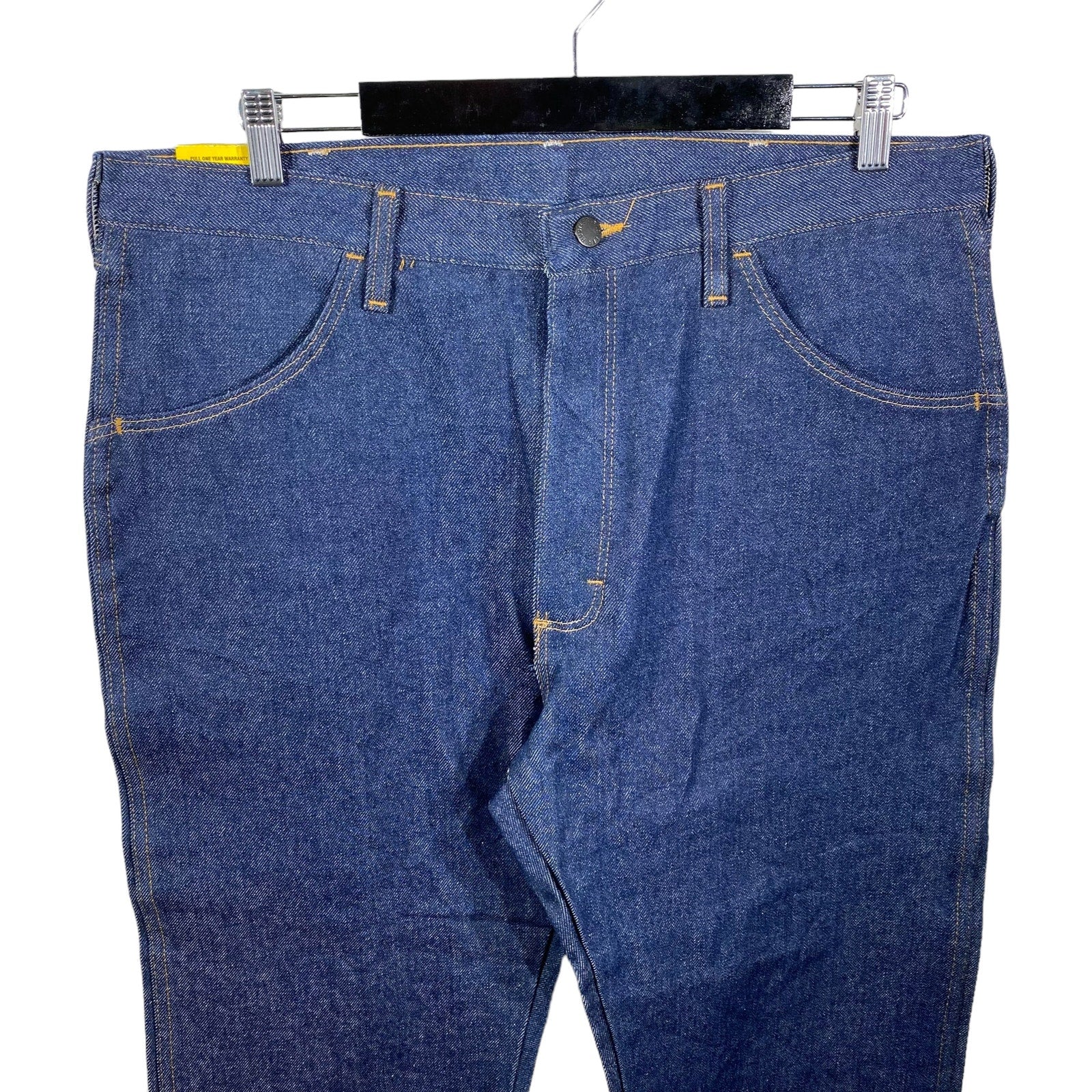 Collection of NWT Rustler Straight Leg Denim Jeans 38 x 30 in a gallery layout