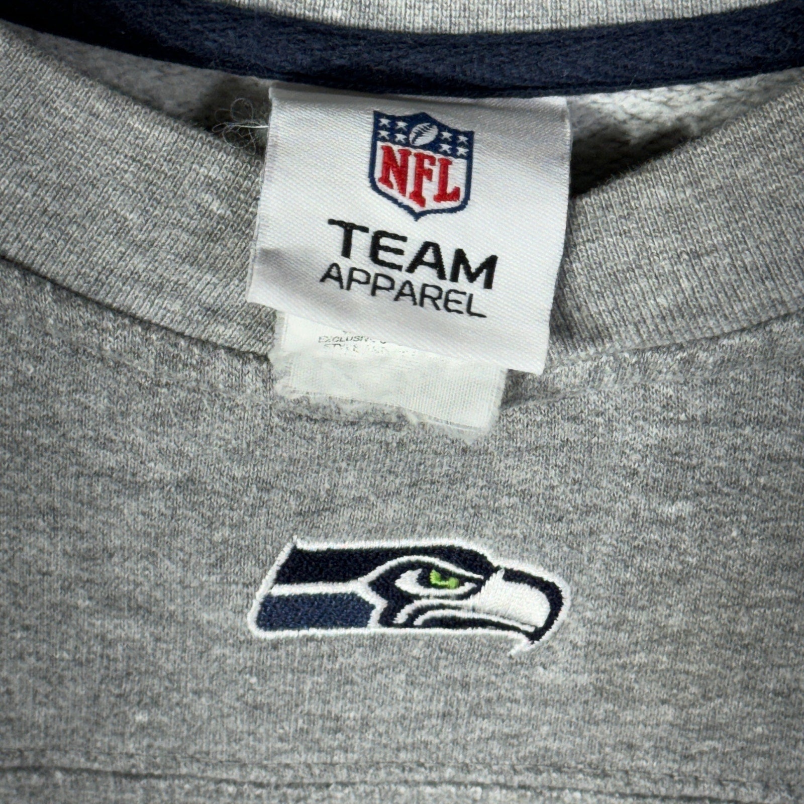 Collection of Seattle Seahawks NFL Embroidered Crewneck in a gallery layout