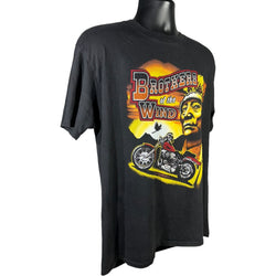 Collection of Vintage "Brothers Of The Wind" Motorcycle Tee in a gallery layout