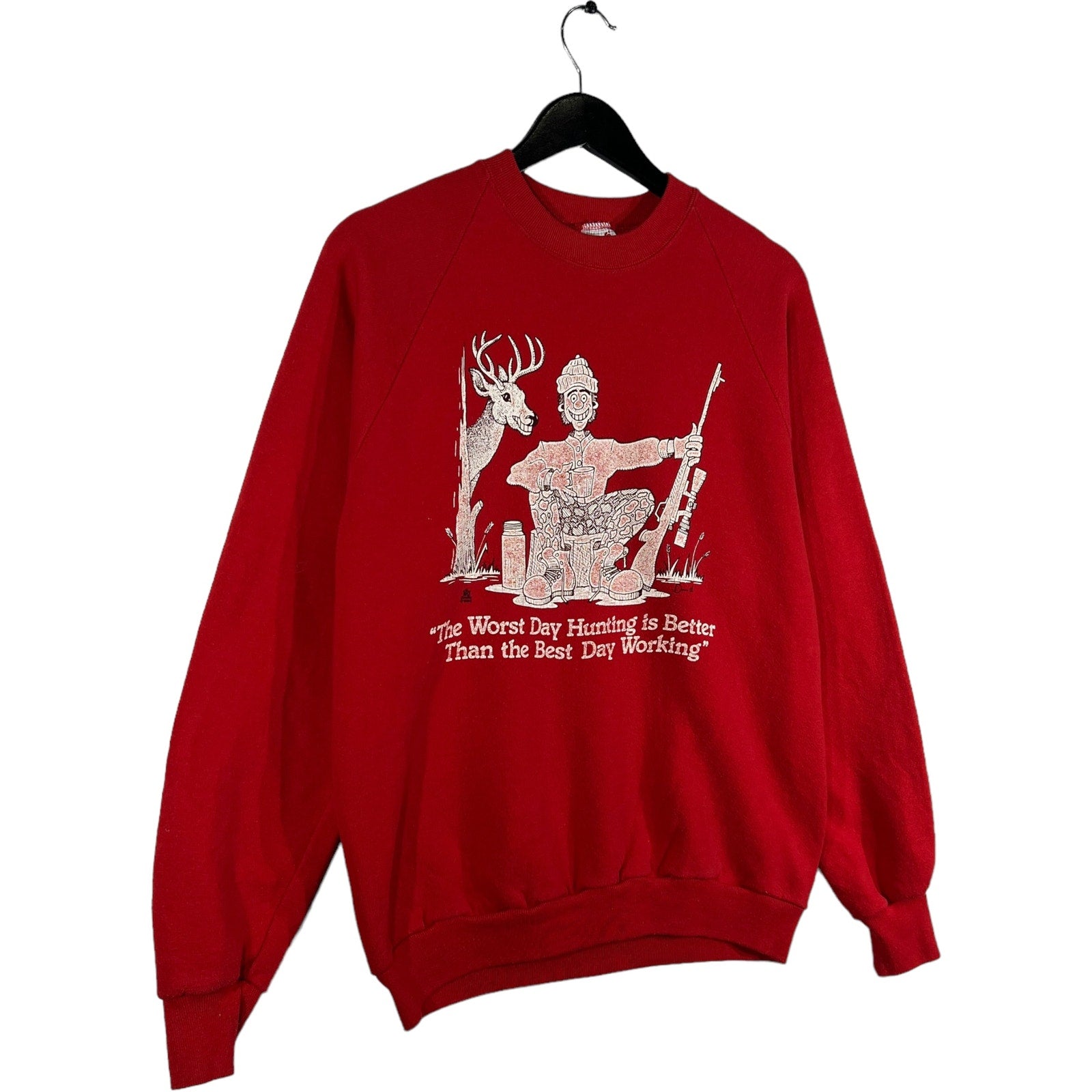 Collection of Vintage Hunting Quote Crewneck in a gallery layout