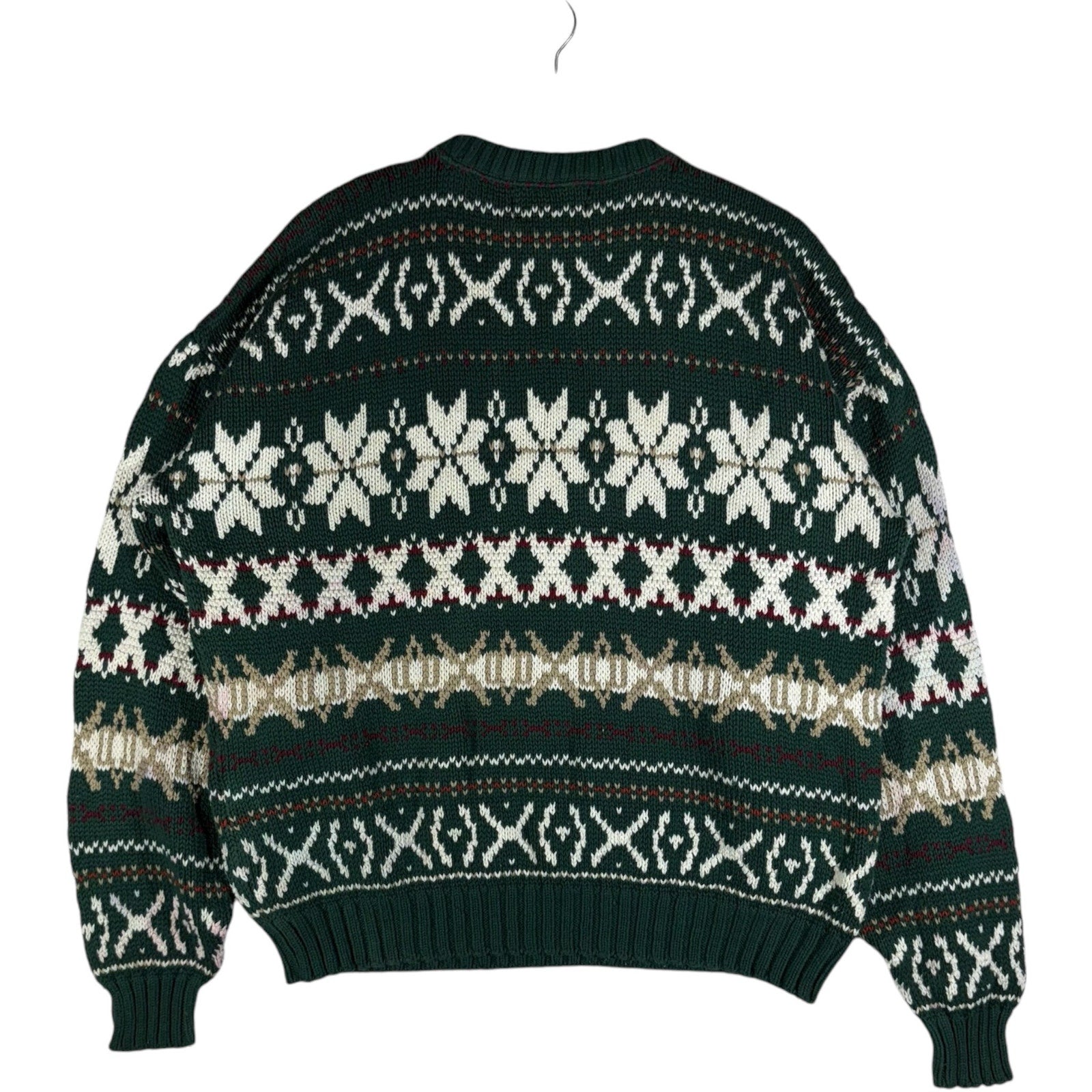Collection of Vintage American Portrait Knit Sweater in a gallery layout