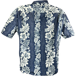 Collection of Floral Striped Hawaiian Short Sleeve Button Up in a gallery layout