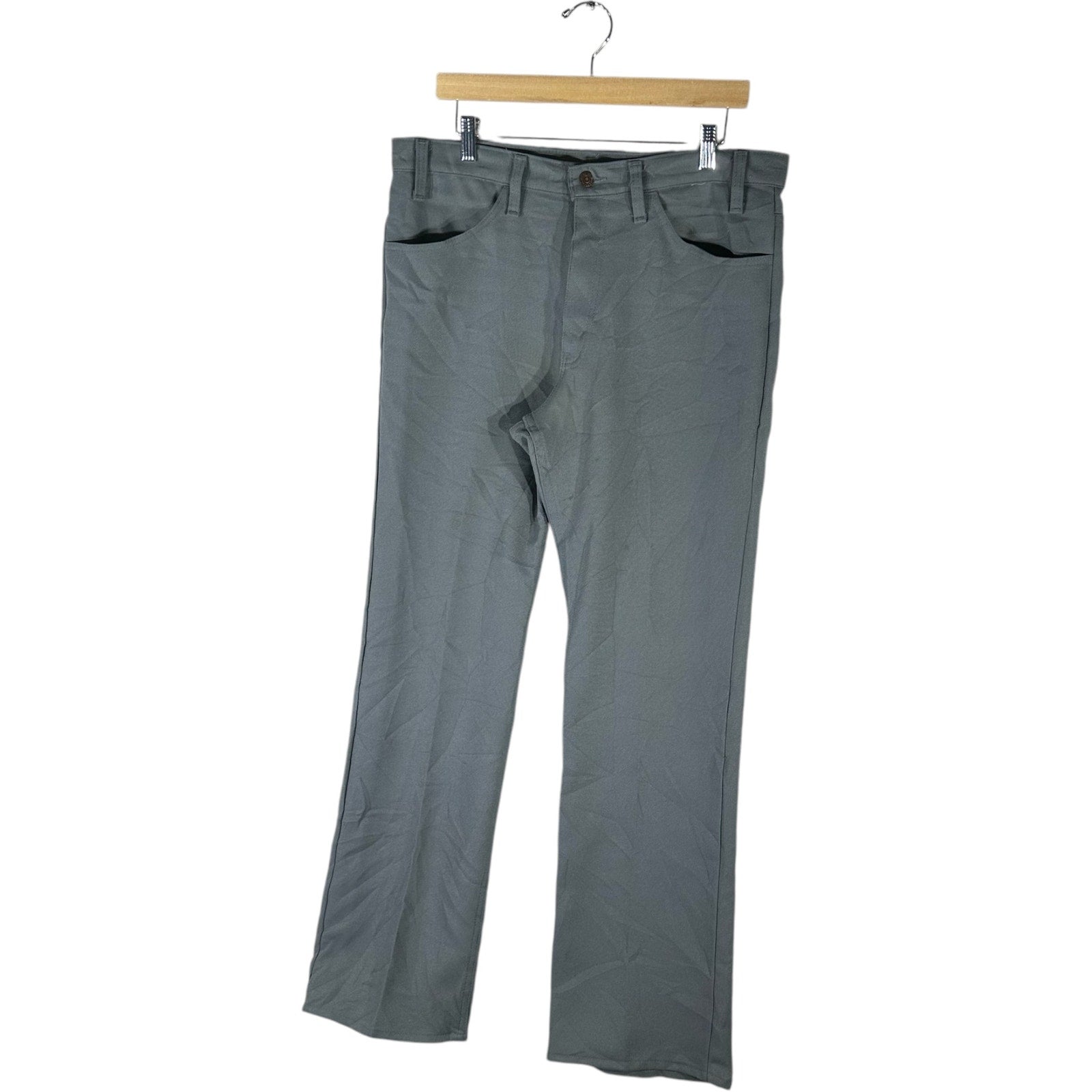 Collection of Vintage Levi's Black Tab Straight Leg Pants 70's 36x32 in a gallery layout