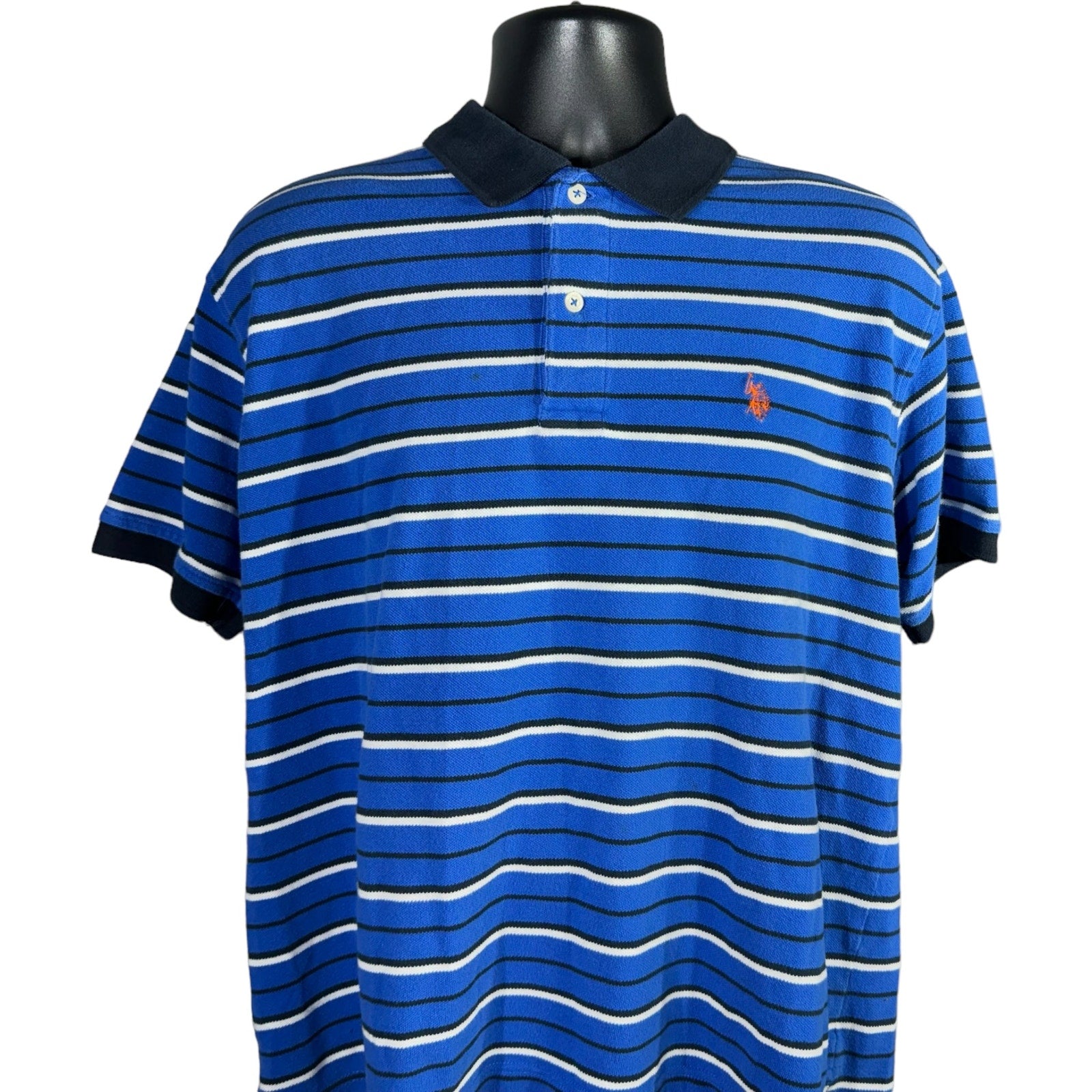 Collection of U.S. Polo Assn. Striped Short Sleeve Polo in a gallery layout