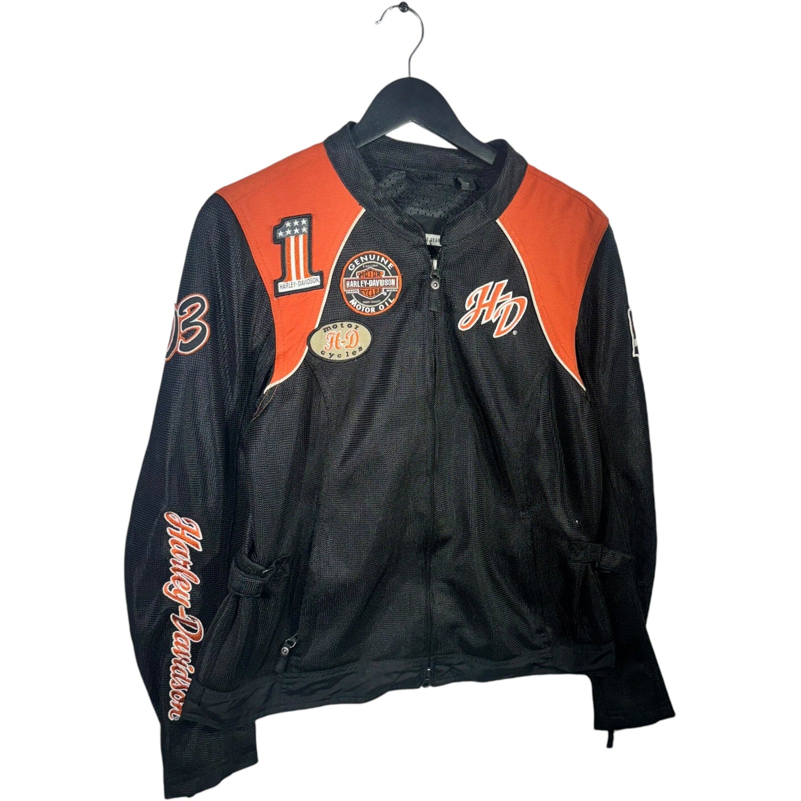 Collection of Harley Davidson Riding Gear Mesh Biker Jacket in a gallery layout