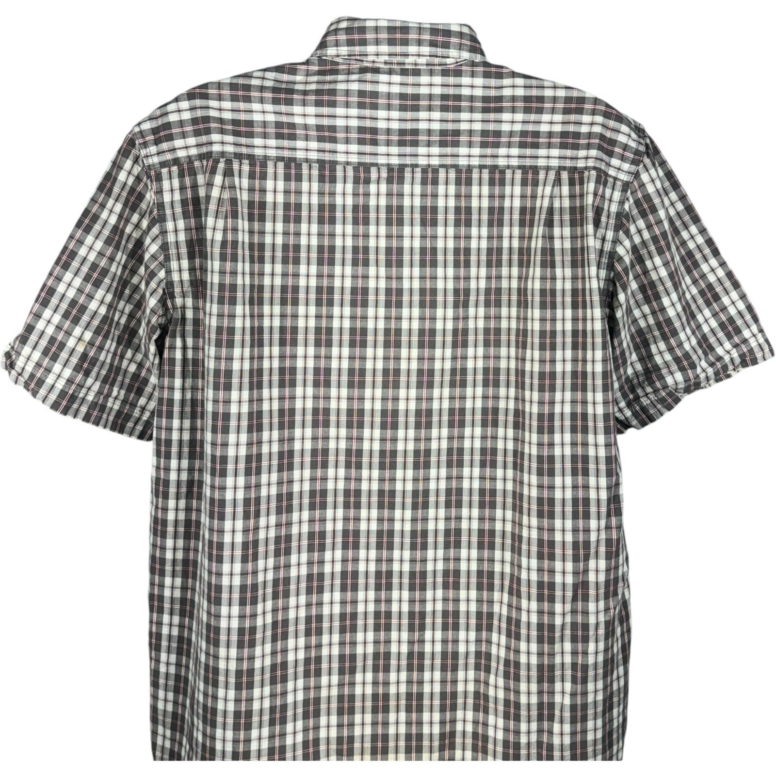 Collection of Carhartt Plaid Short Sleeve Button Up Shirt in a gallery layout