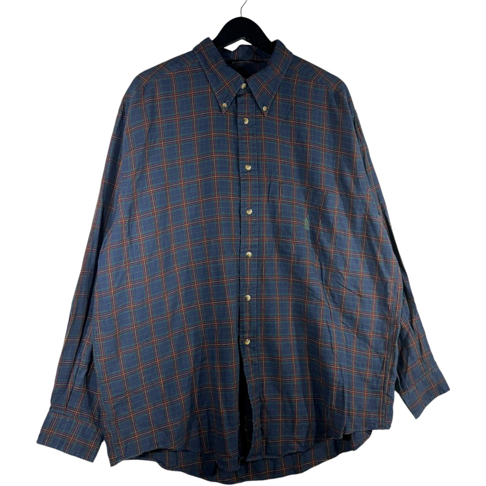 Collection of Nautica Plaid Long Sleeve Button Up in a gallery layout