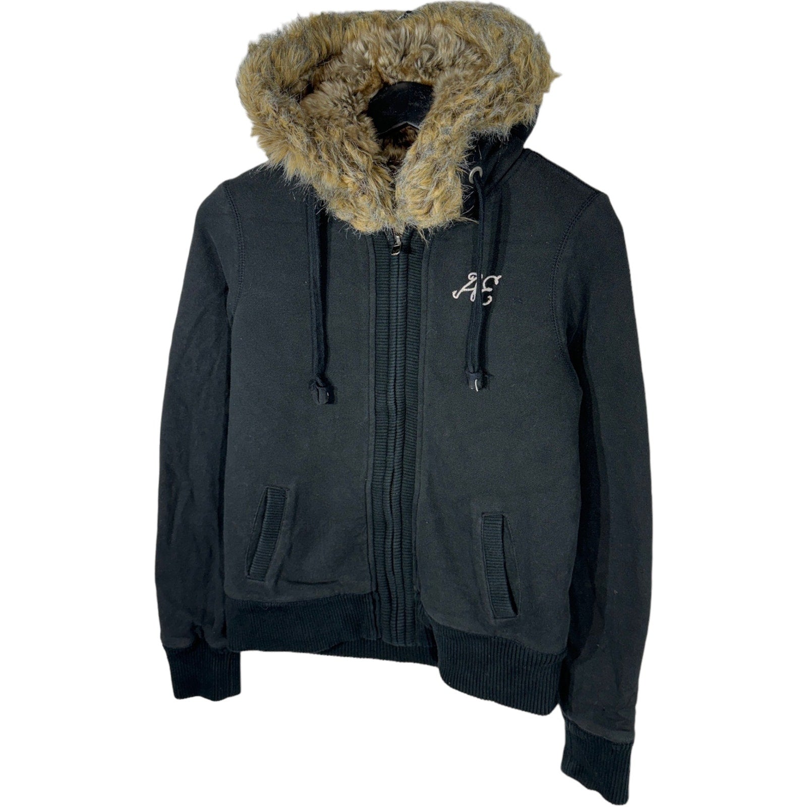 Collection of American Eagle Fur Hoodie in a gallery layout