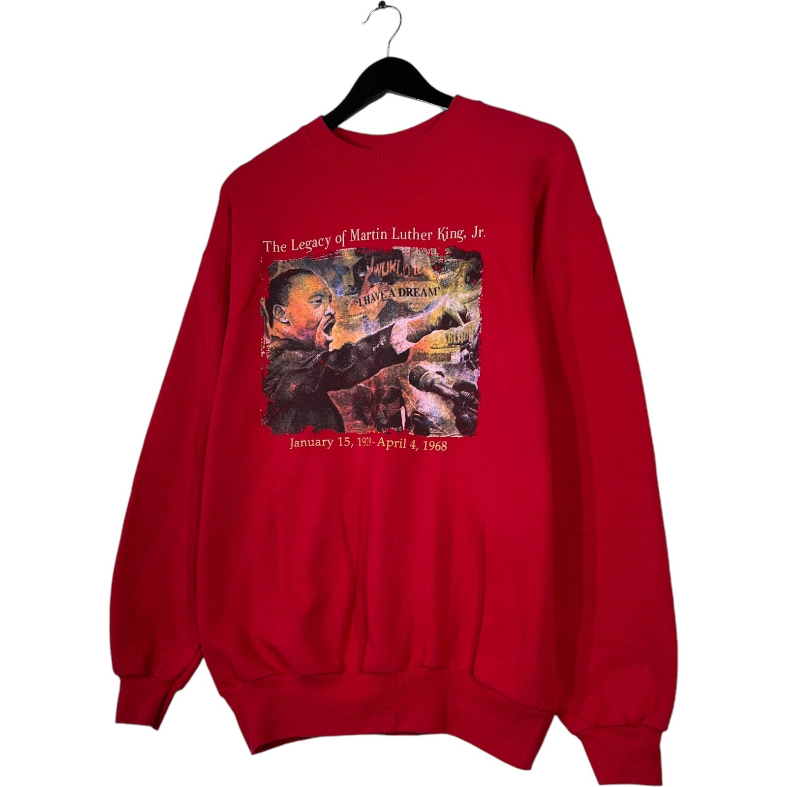 Collection of Hanes The Legacy Of Martin Luther King Jr. Crewneck in a gallery layout