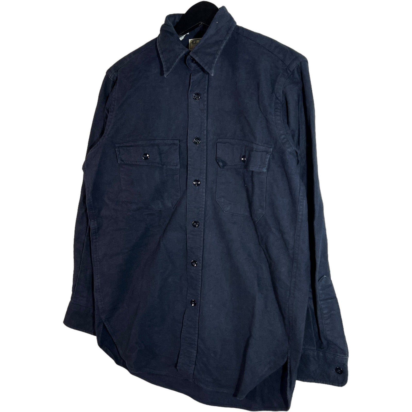 Collection of L.L.Bean Chamois Cloth Long Sleeve Button Down in a gallery layout