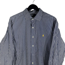 Collection of Vintage Polo Ralph Lauren Striped Long Sleeve Dress Shirt in a gallery layout