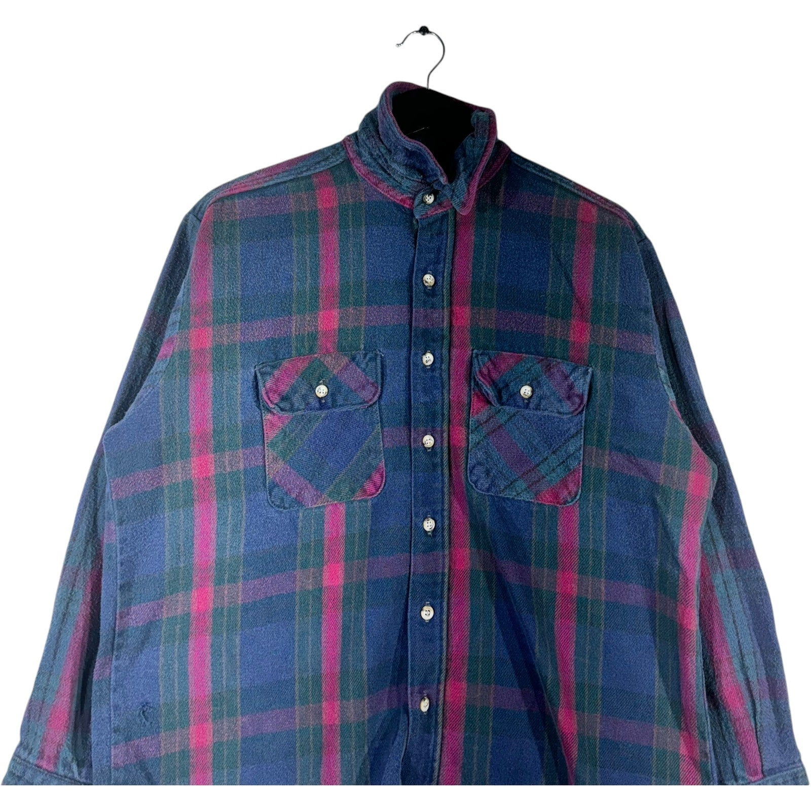 Collection of Five Brother Plaid Long Sleeve Flannel in a gallery layout
