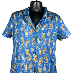 Collection of Hawaiian Drink Short Sleeve Button Up in a gallery layout