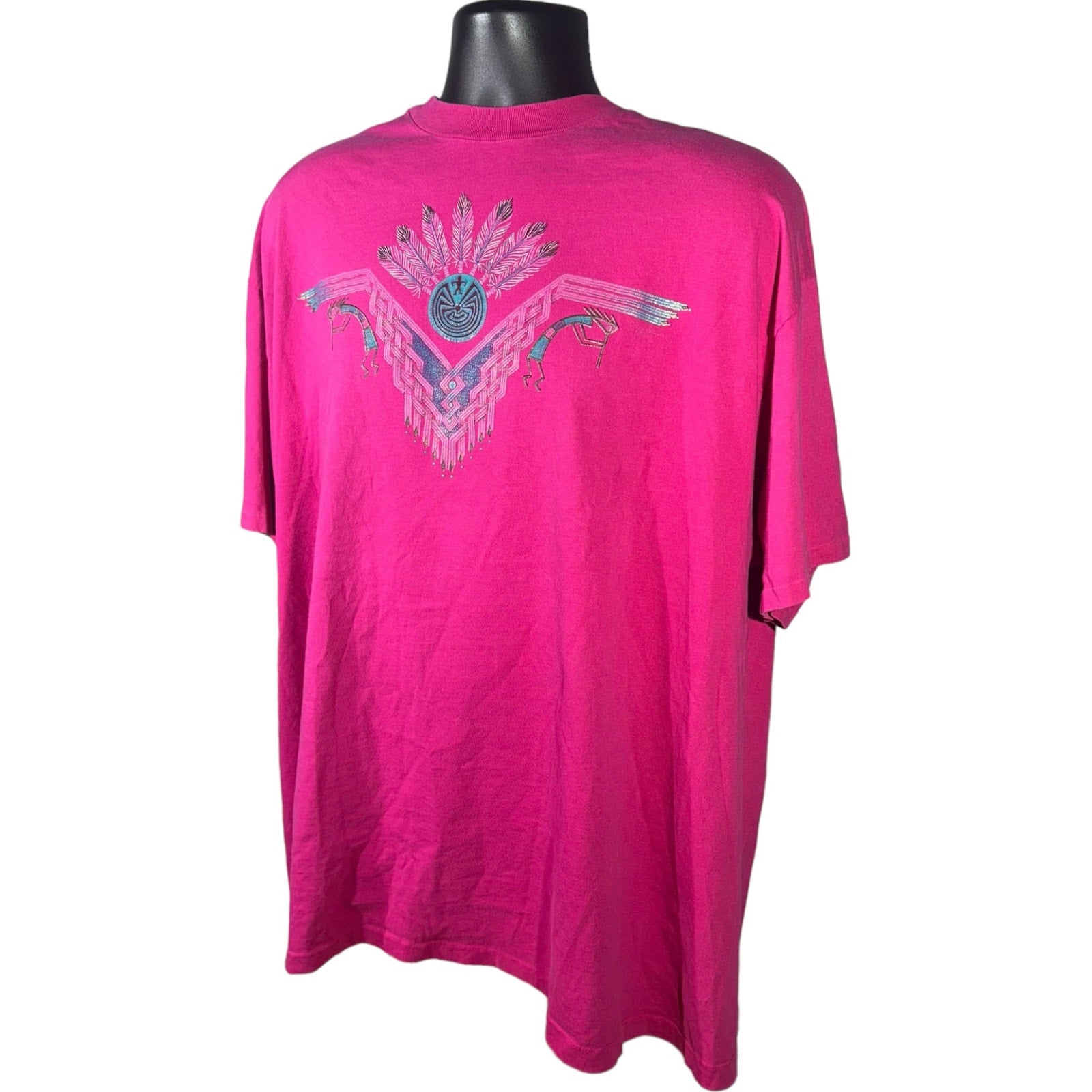 Collection of Vintage Native Southwest Aztec Design Tee in a gallery layout