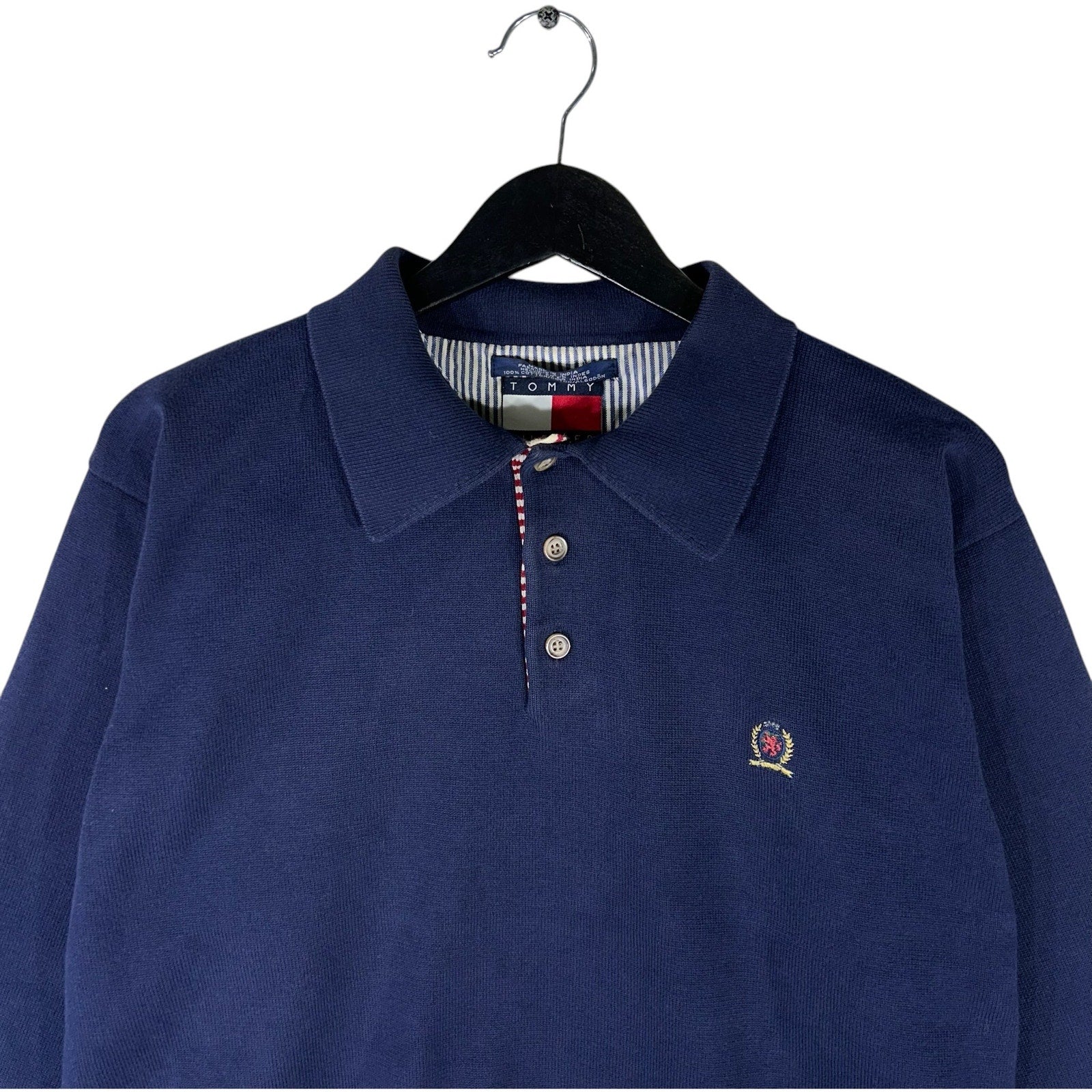 Collection of Tommy Hilfiger Long Sleeve Polo Sweater in a gallery layout