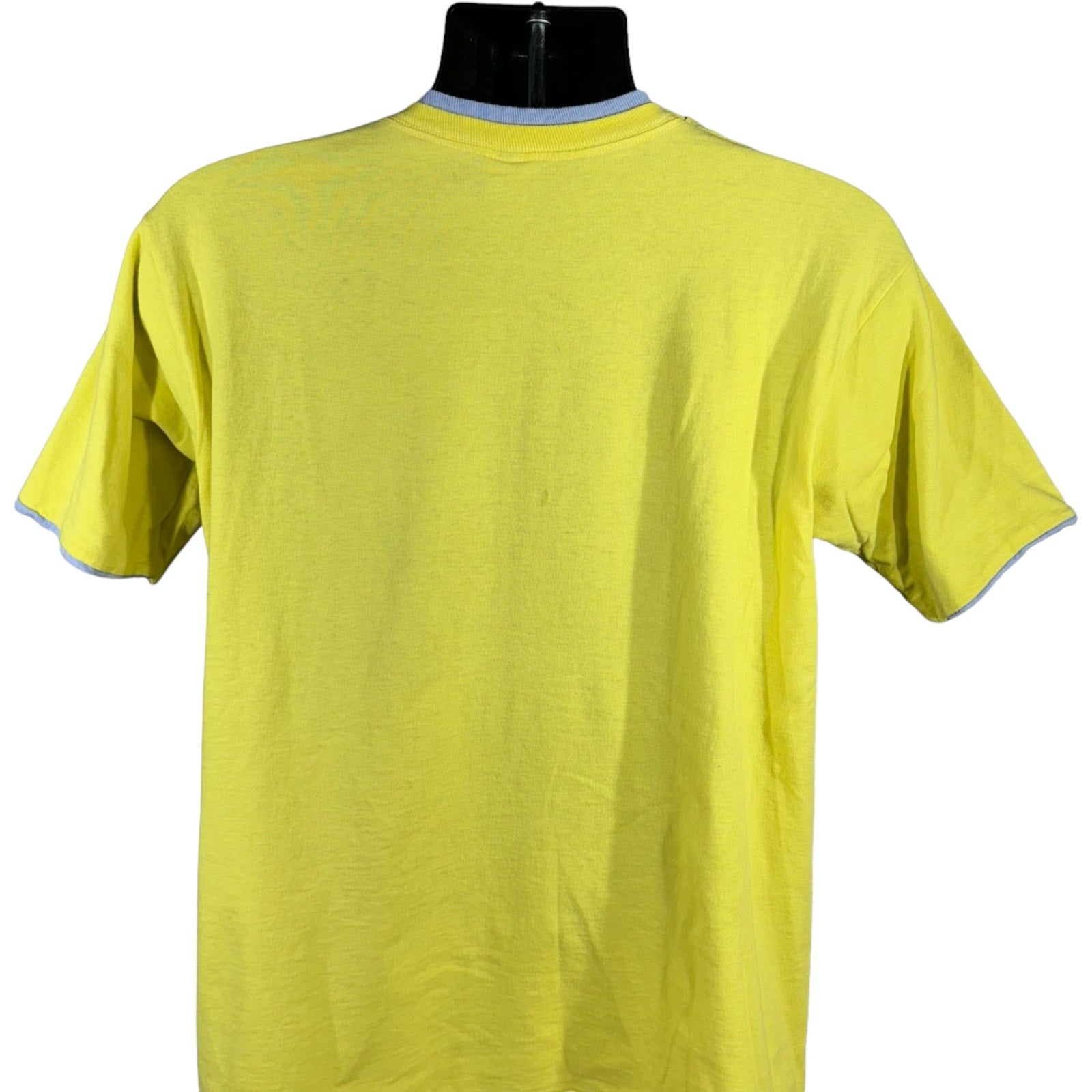 Collection of Vintage Fruit Of The Loom Double Collar Blank Tee 90s in a gallery layout