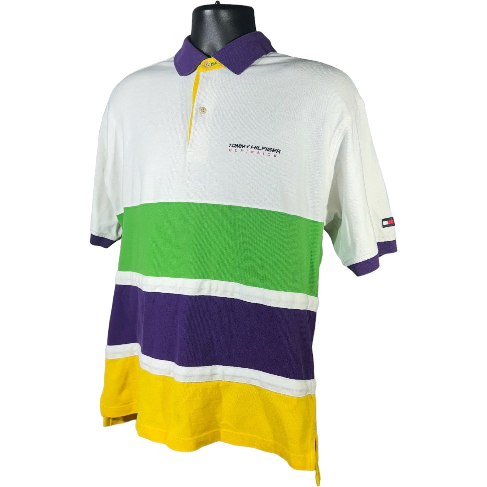 Collection of Tommy Hilfiger Striped Short Sleeve Polo in a gallery layout