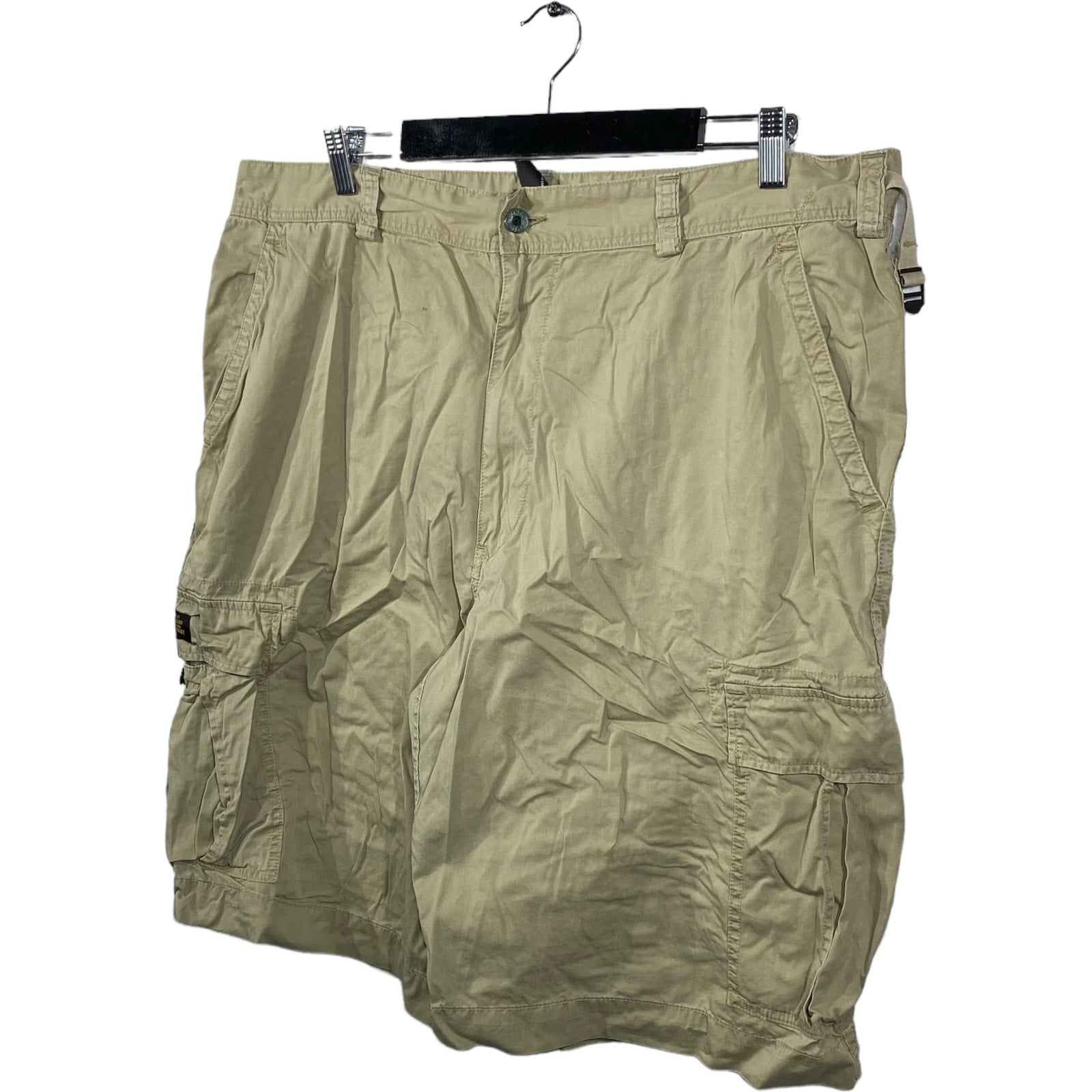 Collection of Polo Jeans Co. Ralph Lauren Zip Fly Cargo Tan Shorts in a gallery layout