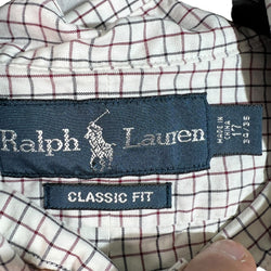 Collection of Ralph Lauren Classic Fit Checkered Long Sleeve Button Down in a gallery layout