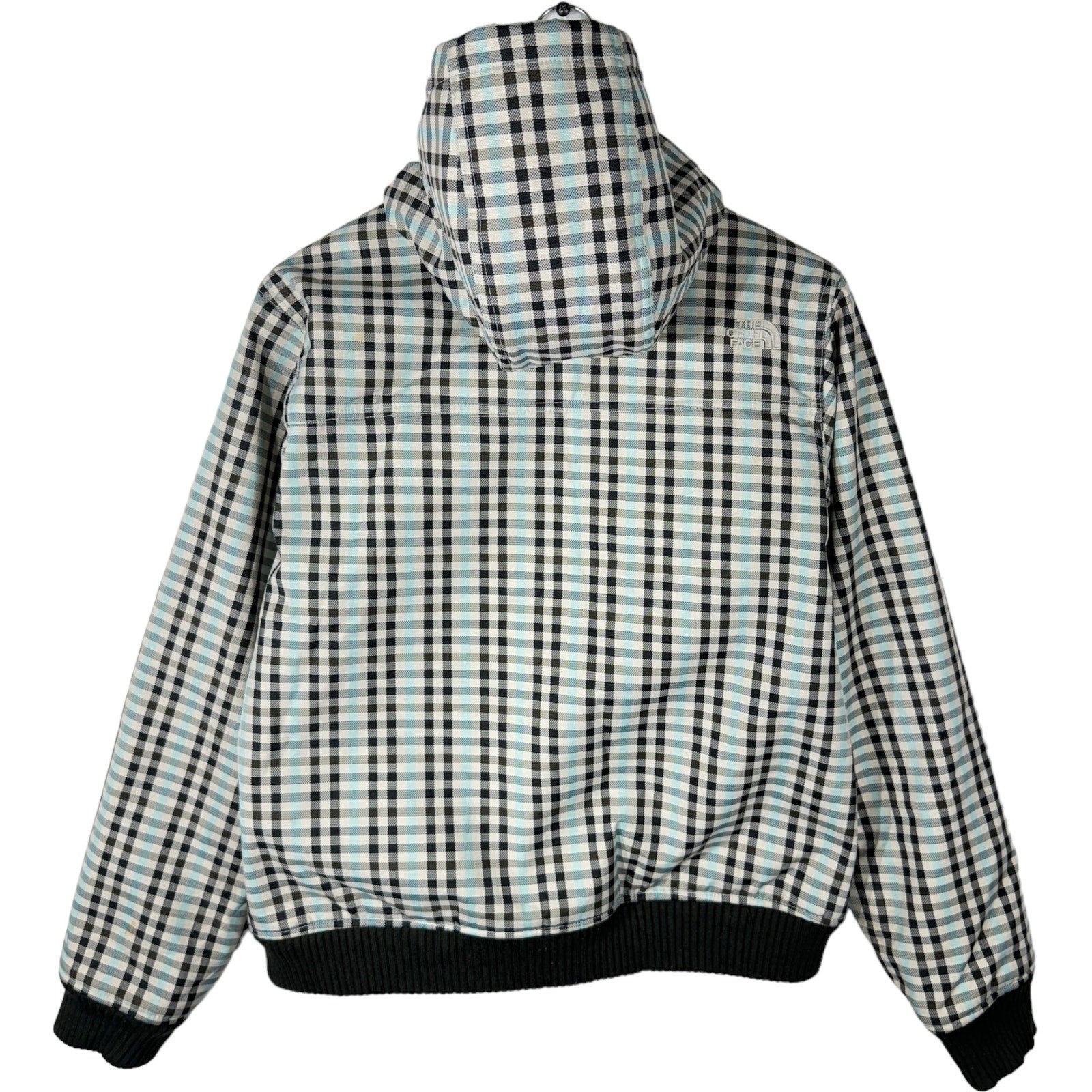 Collection of The North Face Women's Plaid Full Zip Hooded Jacket in a gallery layout