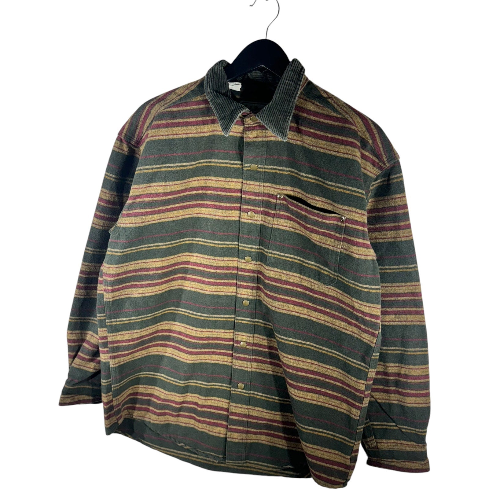 Collection of L.L. Bean Long Sleeve Striped Button Up in a gallery layout