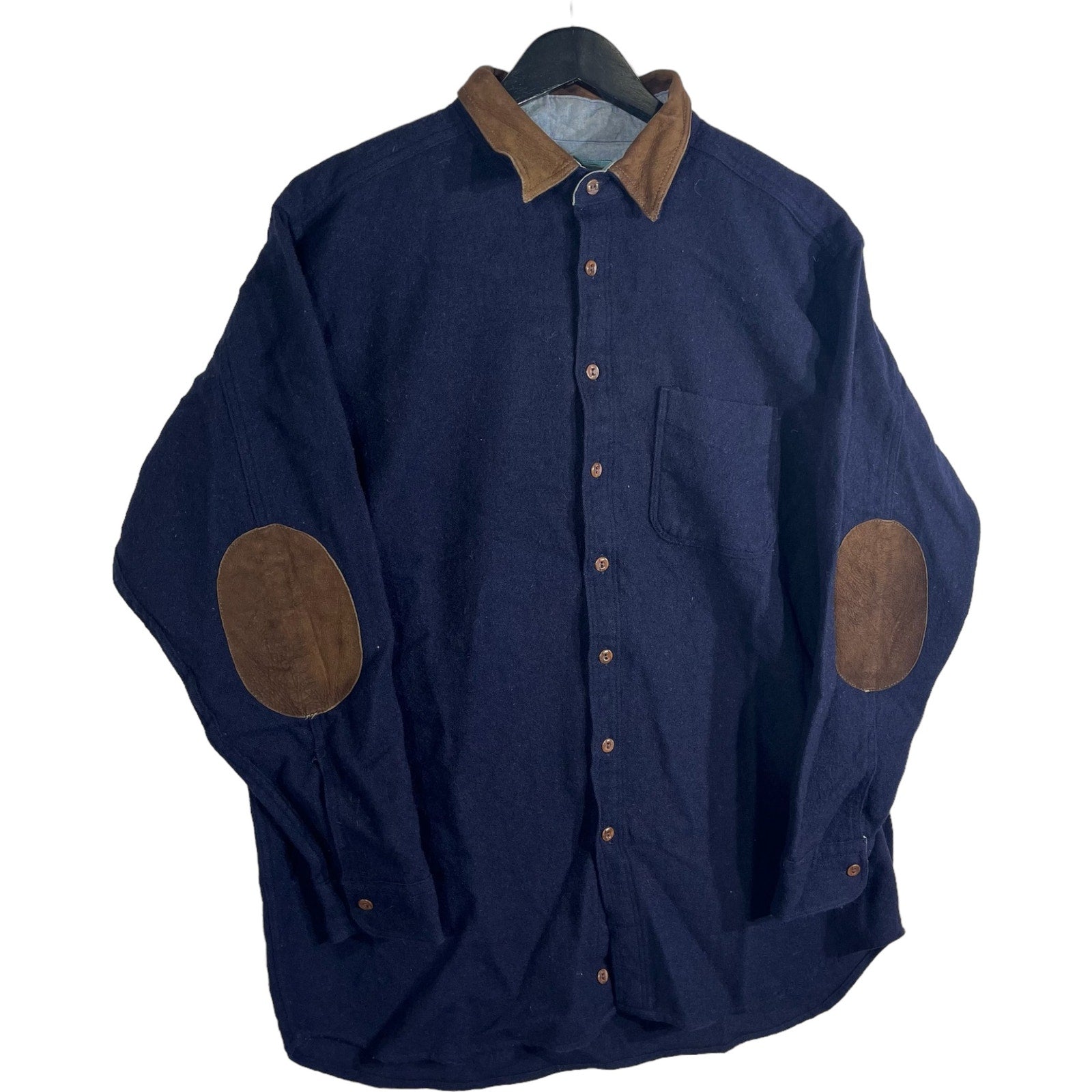 Collection of Woolrich Paded Elbow Long Sleeve Button Down in a gallery layout