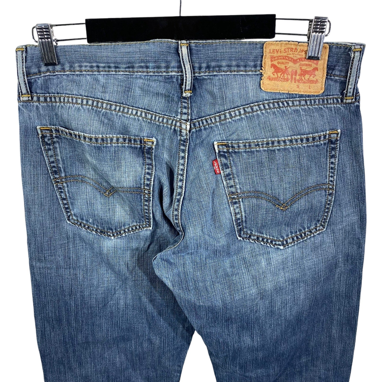 Collection of Levi's Denim Straight Leg Jeans in a gallery layout