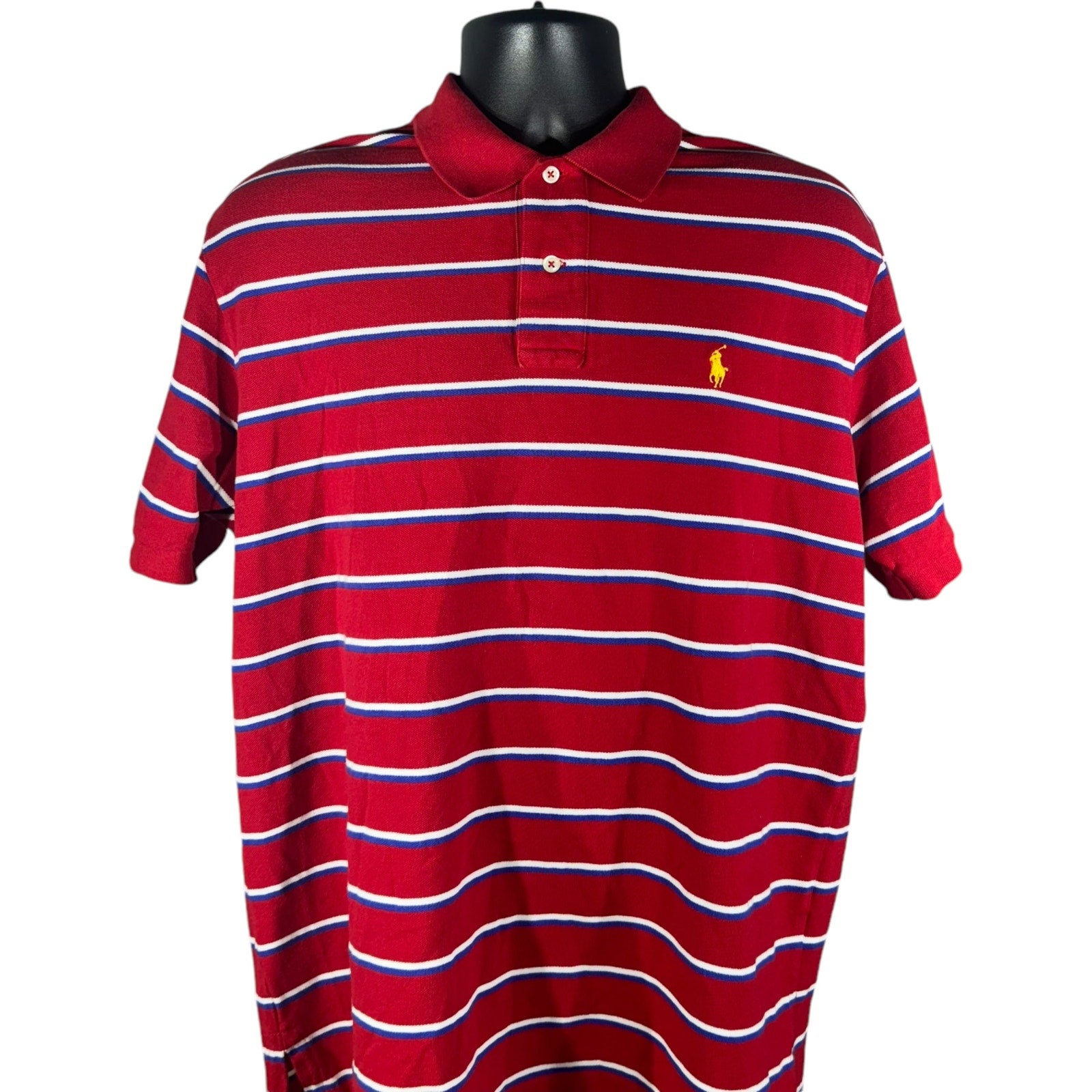 Collection of Polo Ralph Lauren Striped Short Sleeve Polo in a gallery layout